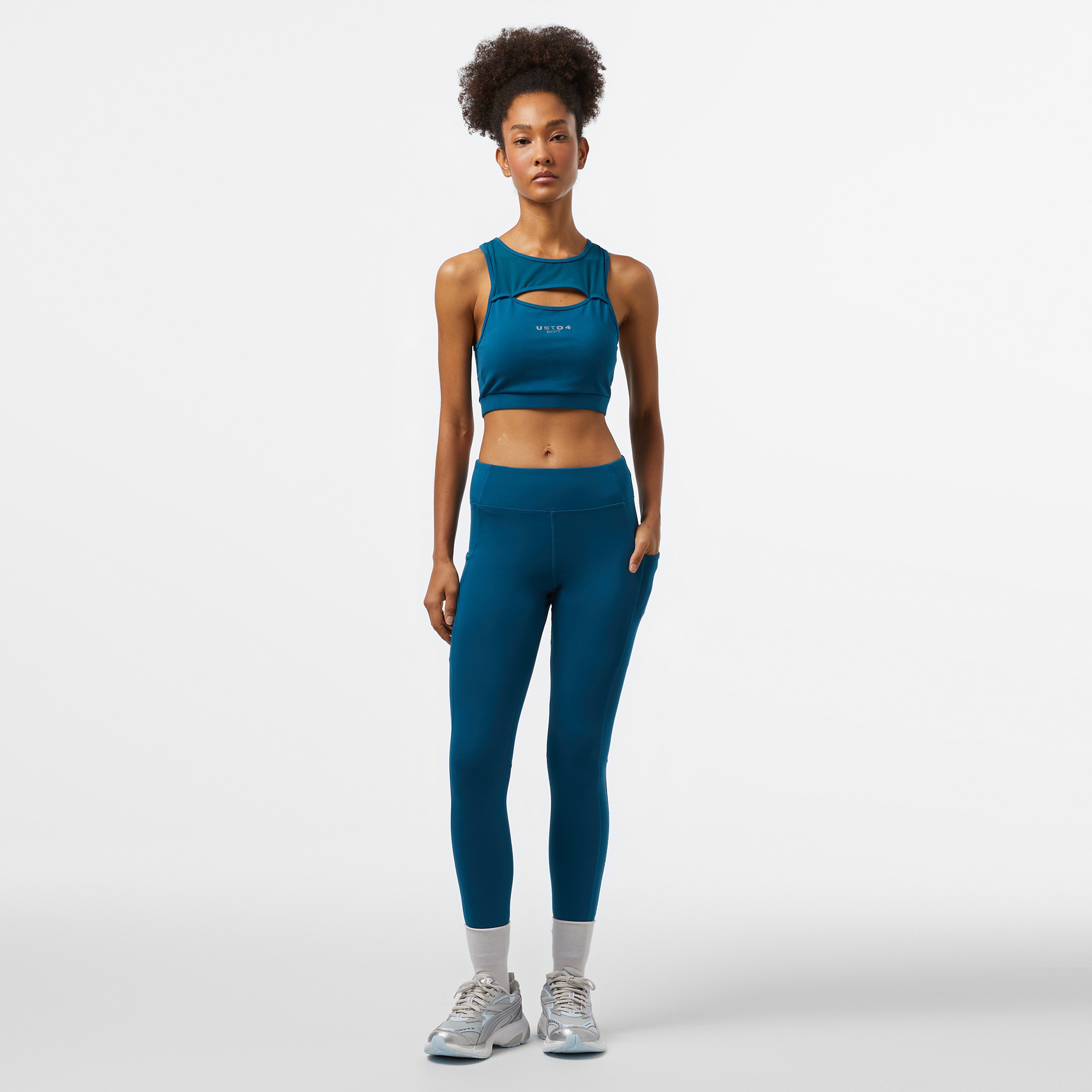 UNITED4 Sport Kadın Mavi Tayt