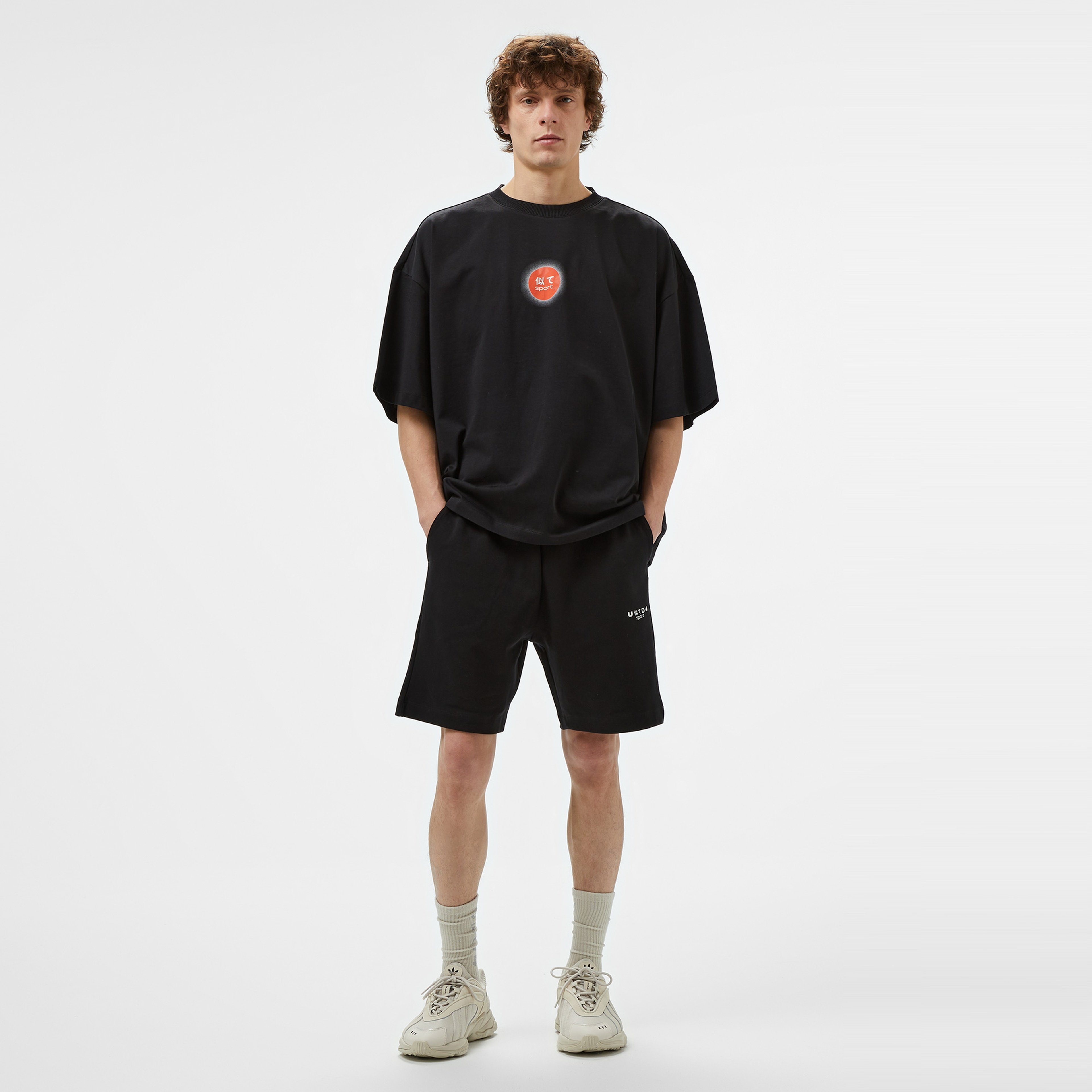 UNITED4 Sport Erkek Siyah Antrenman Şortu