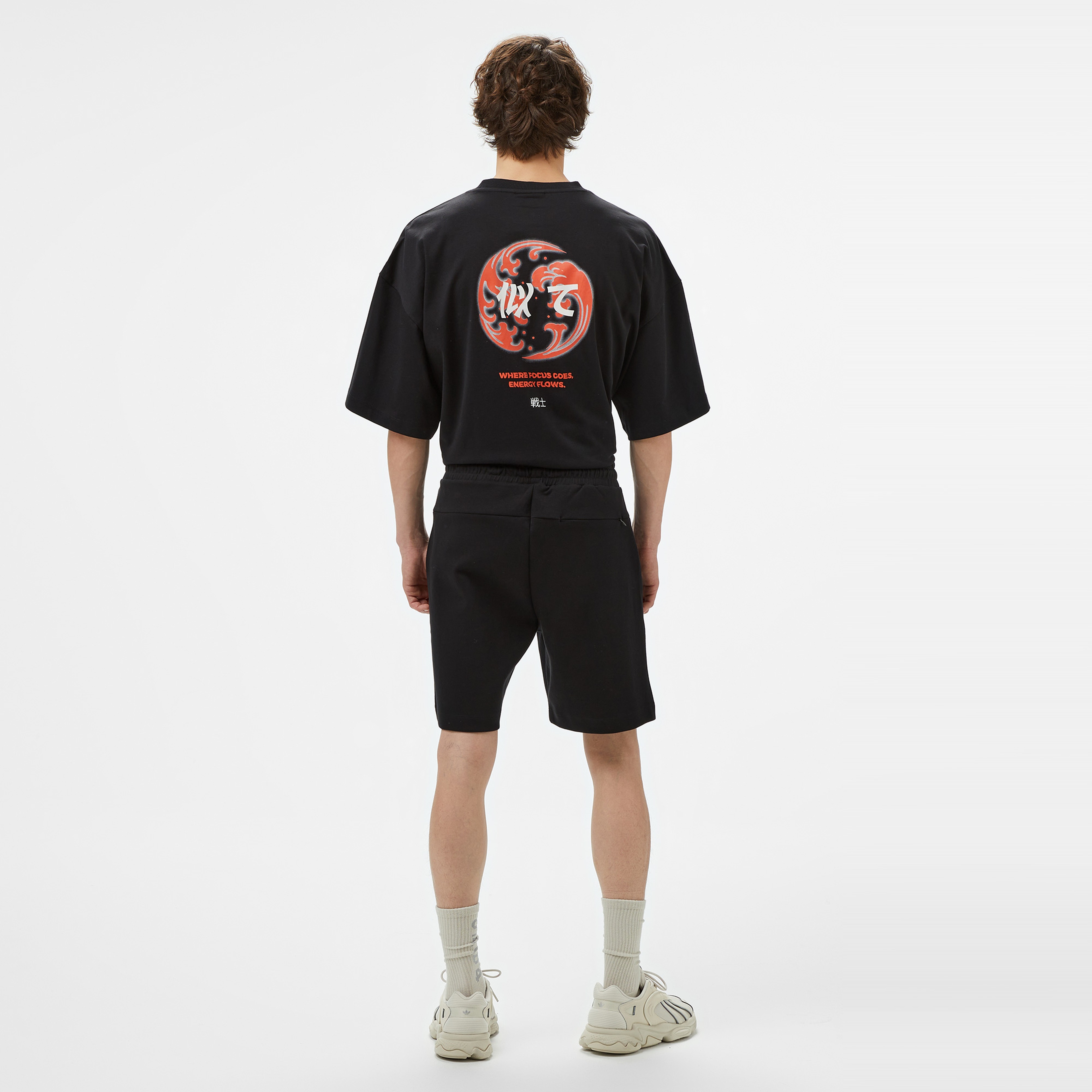 UNITED4 Sport Erkek Siyah Antrenman Şortu