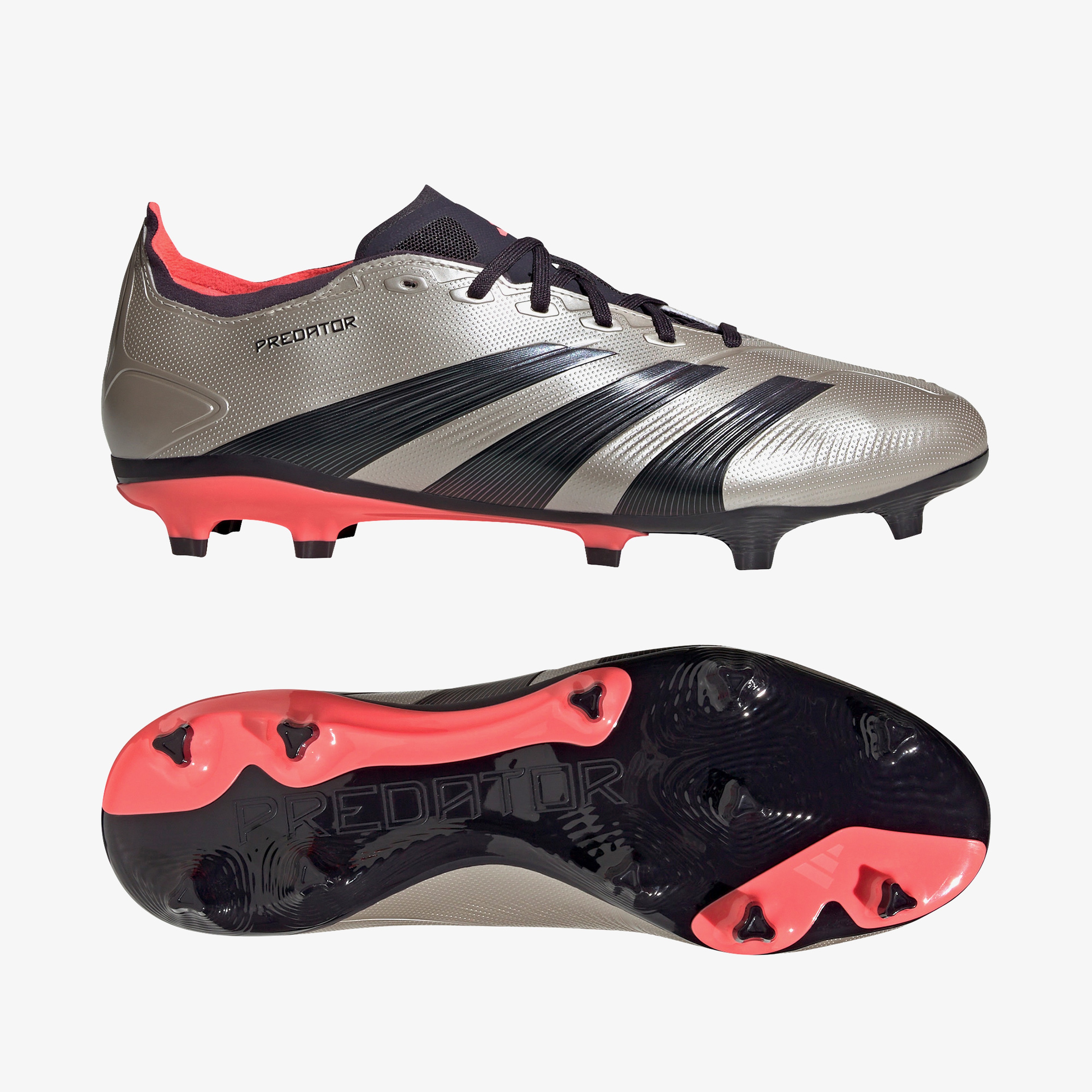 adidas Predator FG Erkek Gri Çim Saha Kramponu