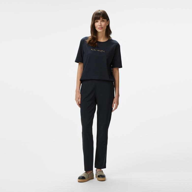 Nautica Kadın Siyah Relaxed Fit Pantolon