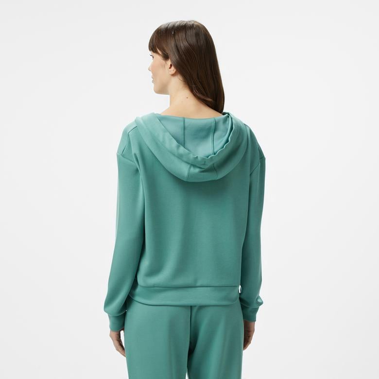Nautica Kadın Yeşil Regular Fit Kapüşonlu Sweatshirt