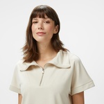 Nautica Kadın Krem Regular Fit Dik Yaka Sweatshirt