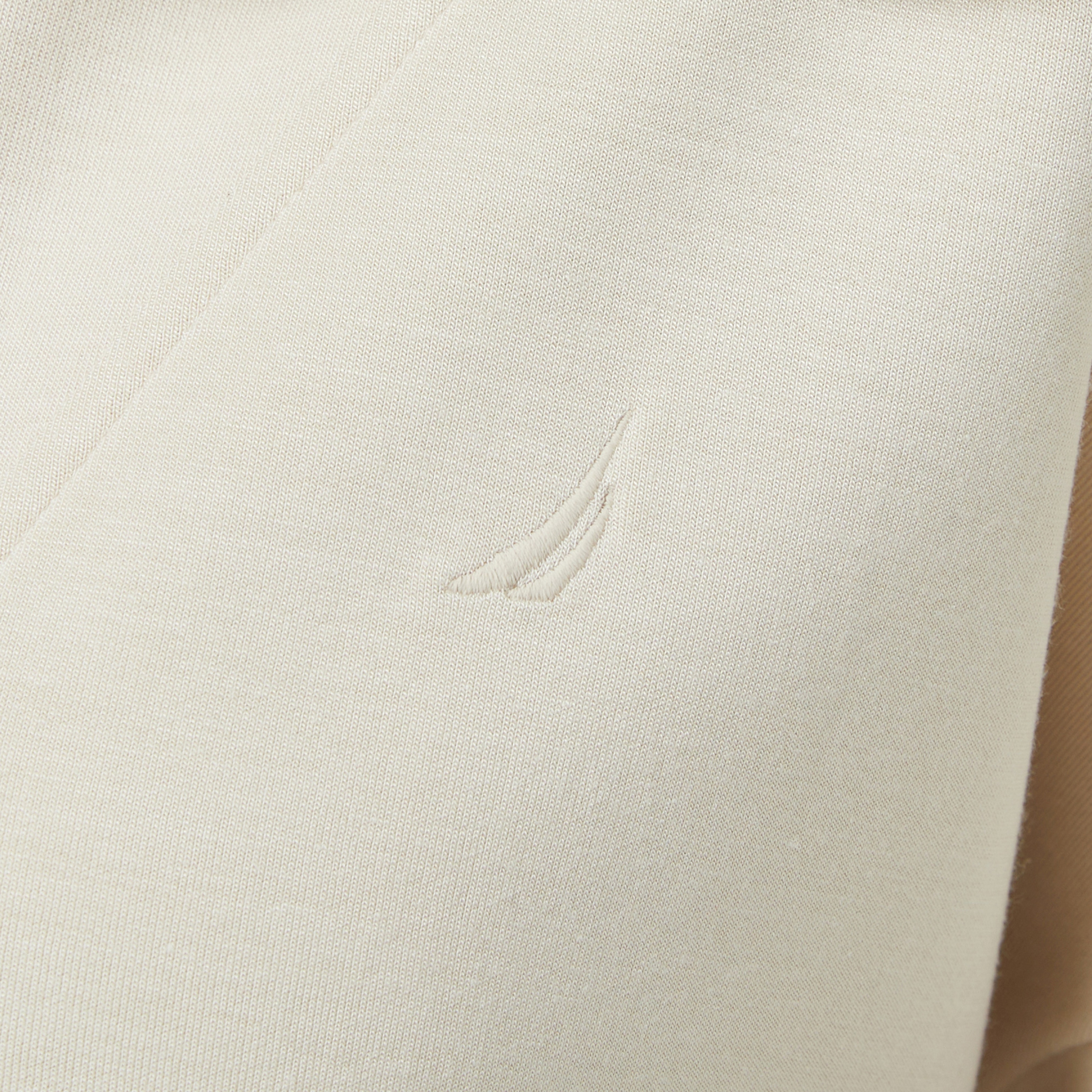 Nautica Kadın Krem Regular Fit Dik Yaka Sweatshirt