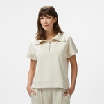 Nautica Kadın Krem Regular Fit Dik Yaka Sweatshirt