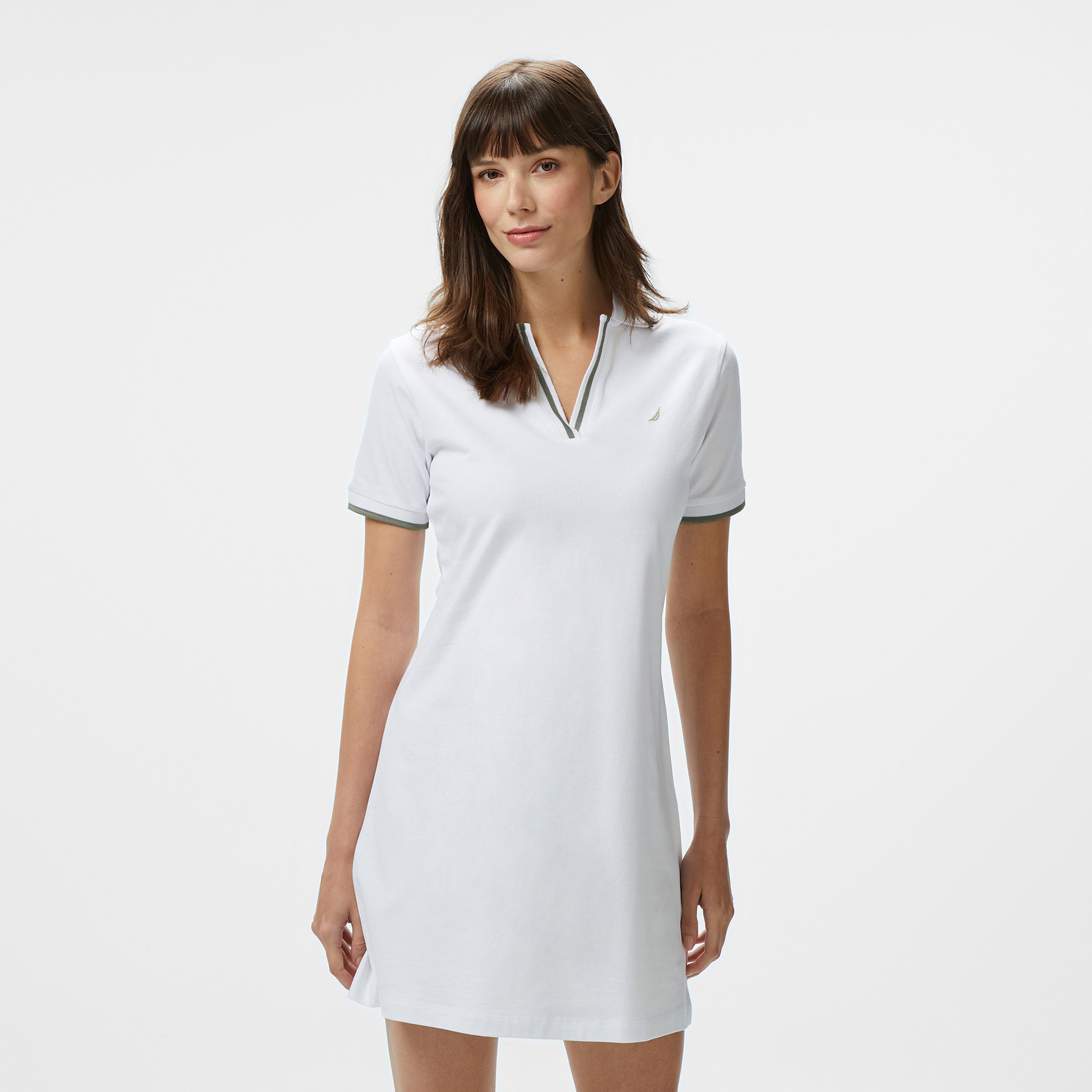 Nautica Kadın Beyaz Regular Fit Elbise