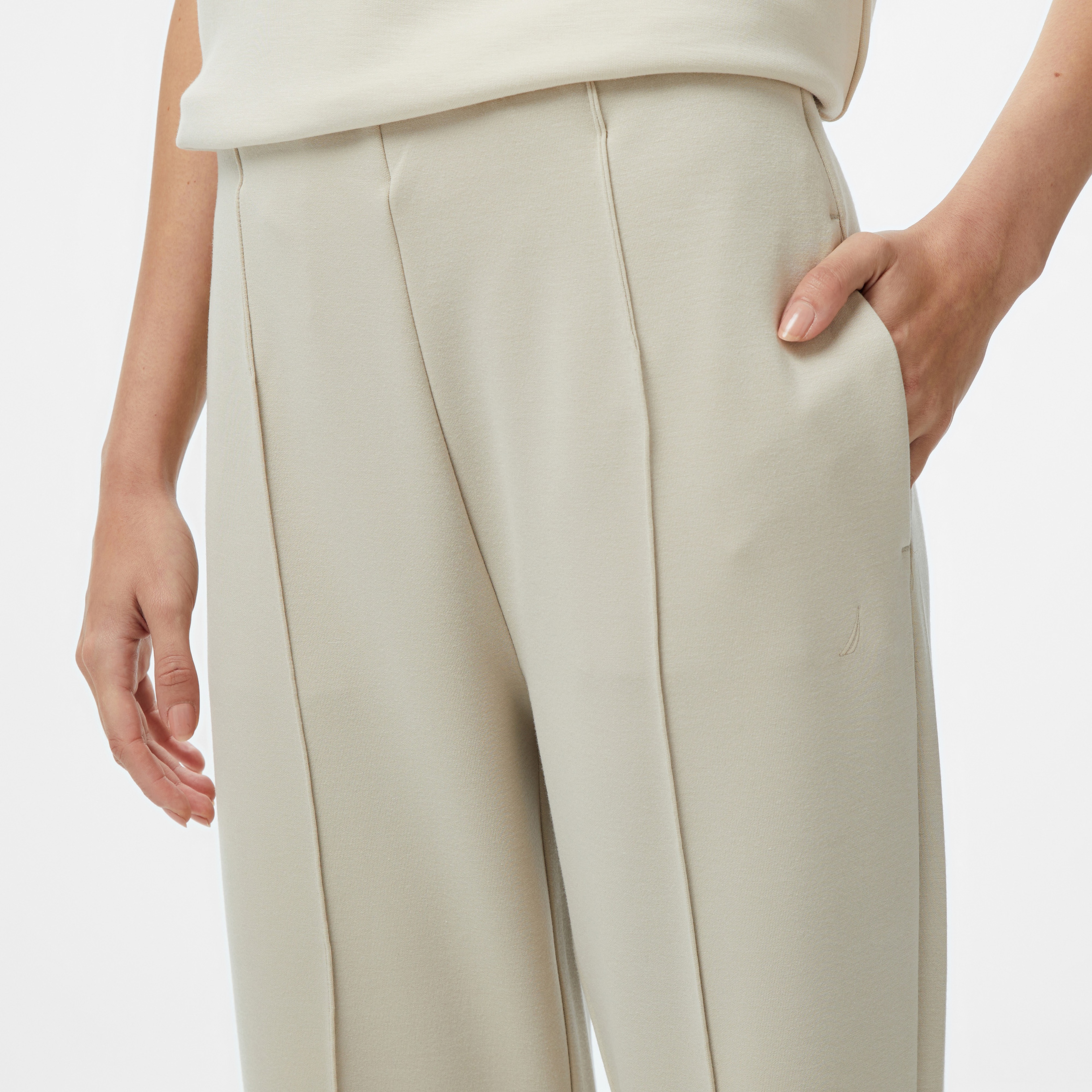 Nautica Kadın Bej Regular Fit Eşofman Altı