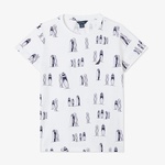 Nautica Erkek Çocuk Beyaz Regular Fit Baskılı T-Shirt