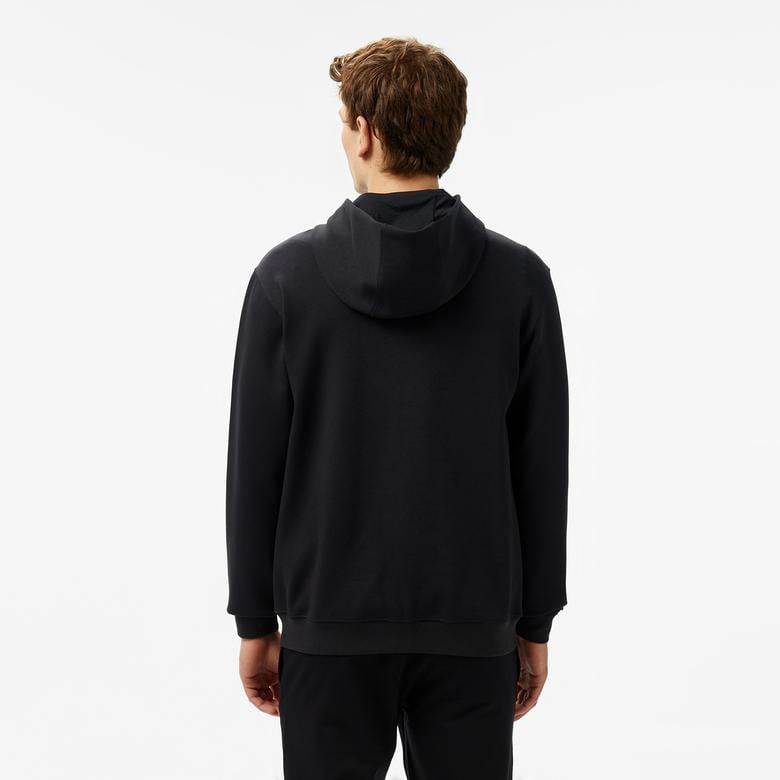 Nautica Erkek Siyah Regular Fit Kapüşonlu Sweatshirt
