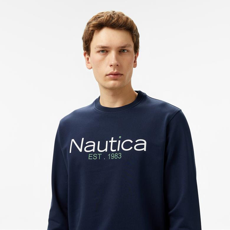 Nautica Erkek Lacivert Regular Fit Sweatshirt
