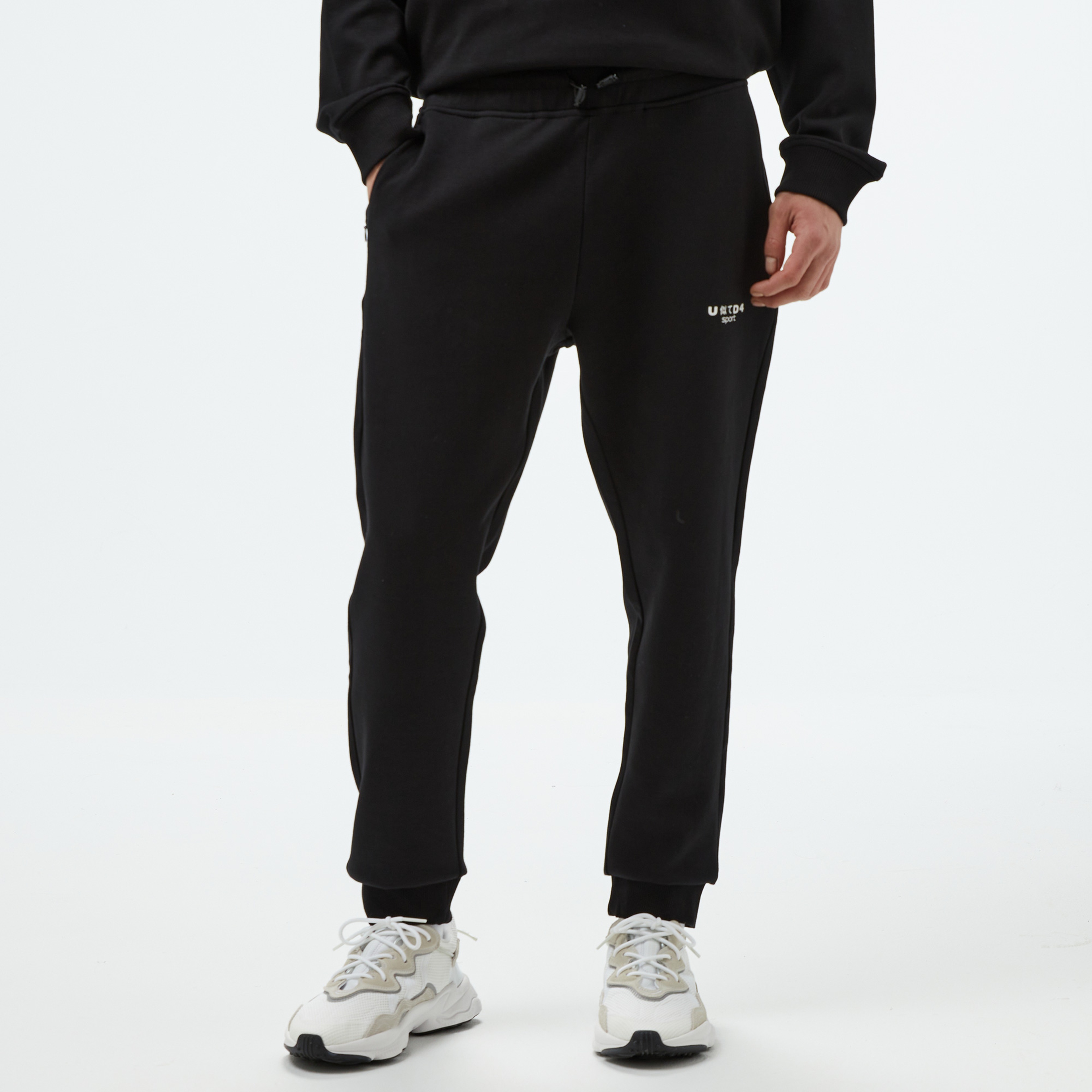 UNITED4 Sport Erkek Siyah Eşofman Altı
