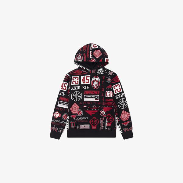 Jordan Essentials Printed Çocuk Siyah Sweatshirt