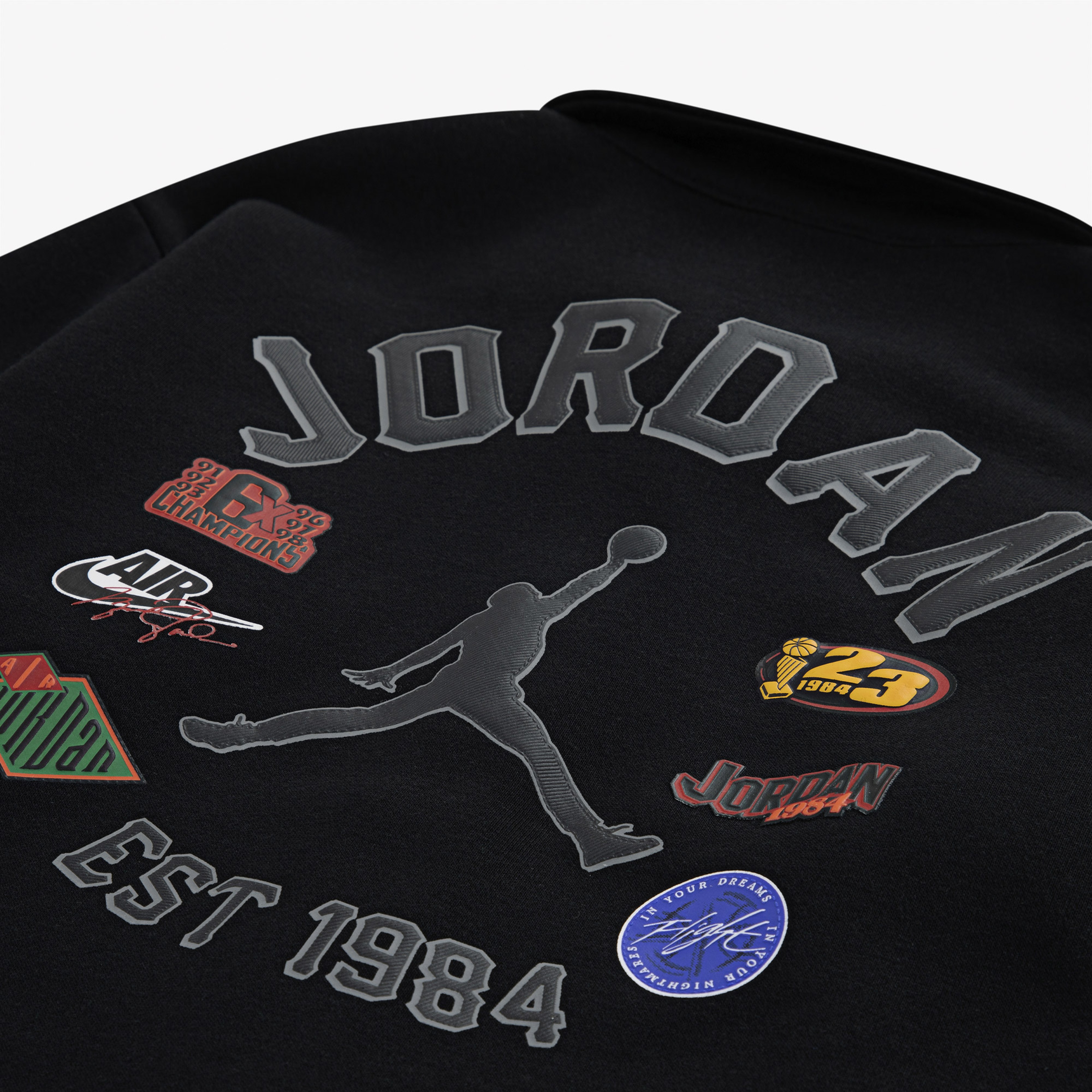 Jordan Court of Legends Çocuk Siyah Gömlek