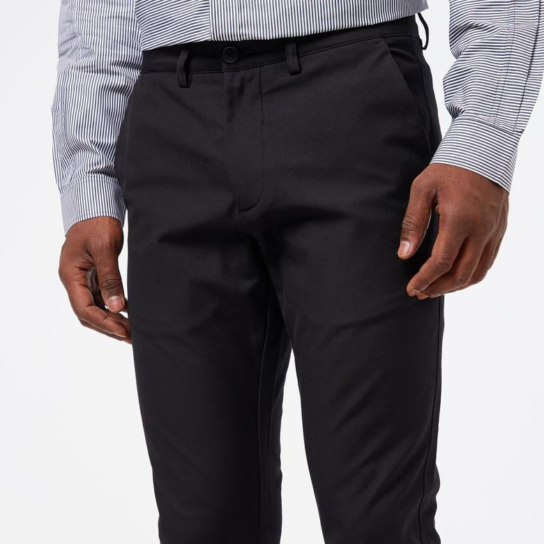 Erkek Slim Fit Siyah Pantolon