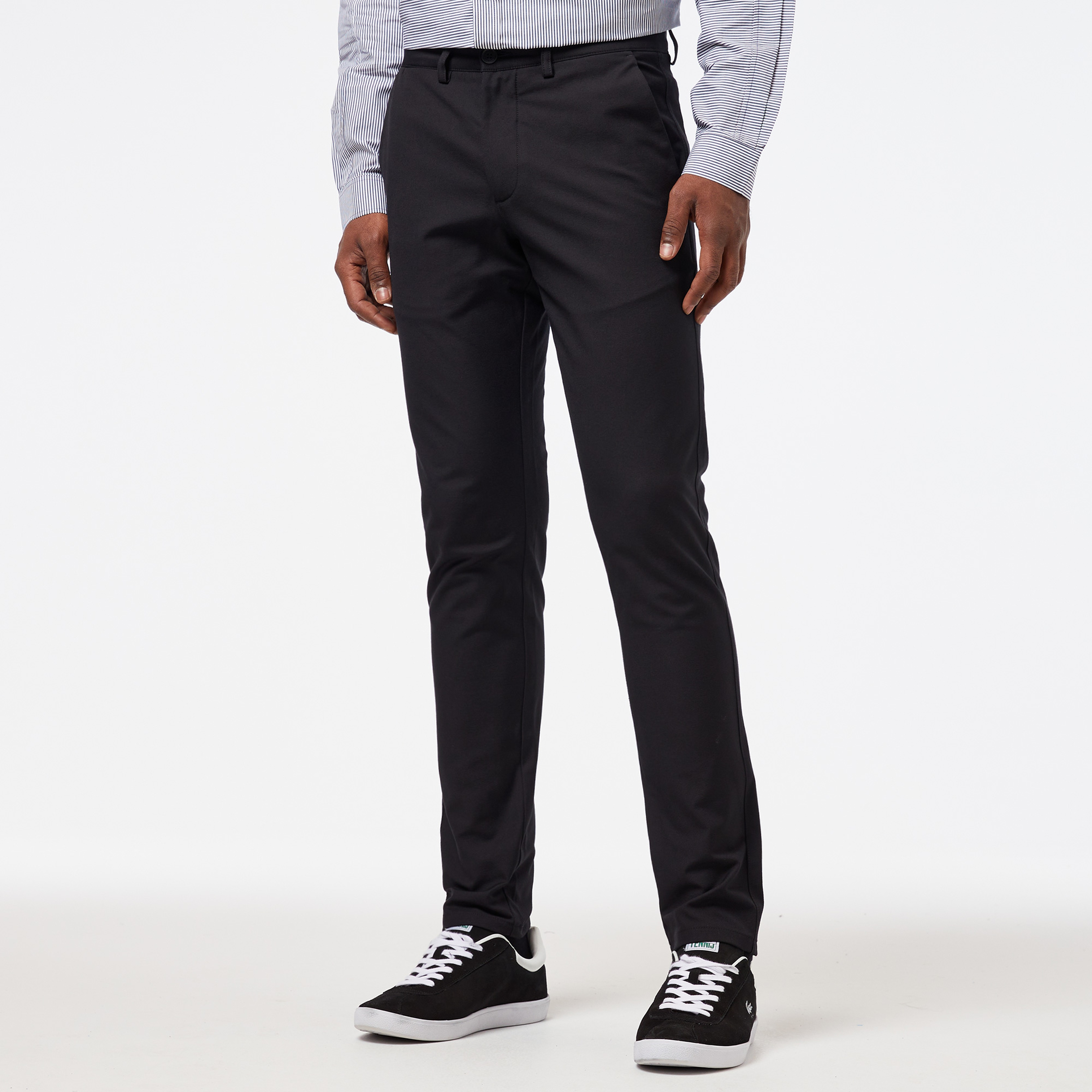 Erkek Slim Fit Siyah Pantolon