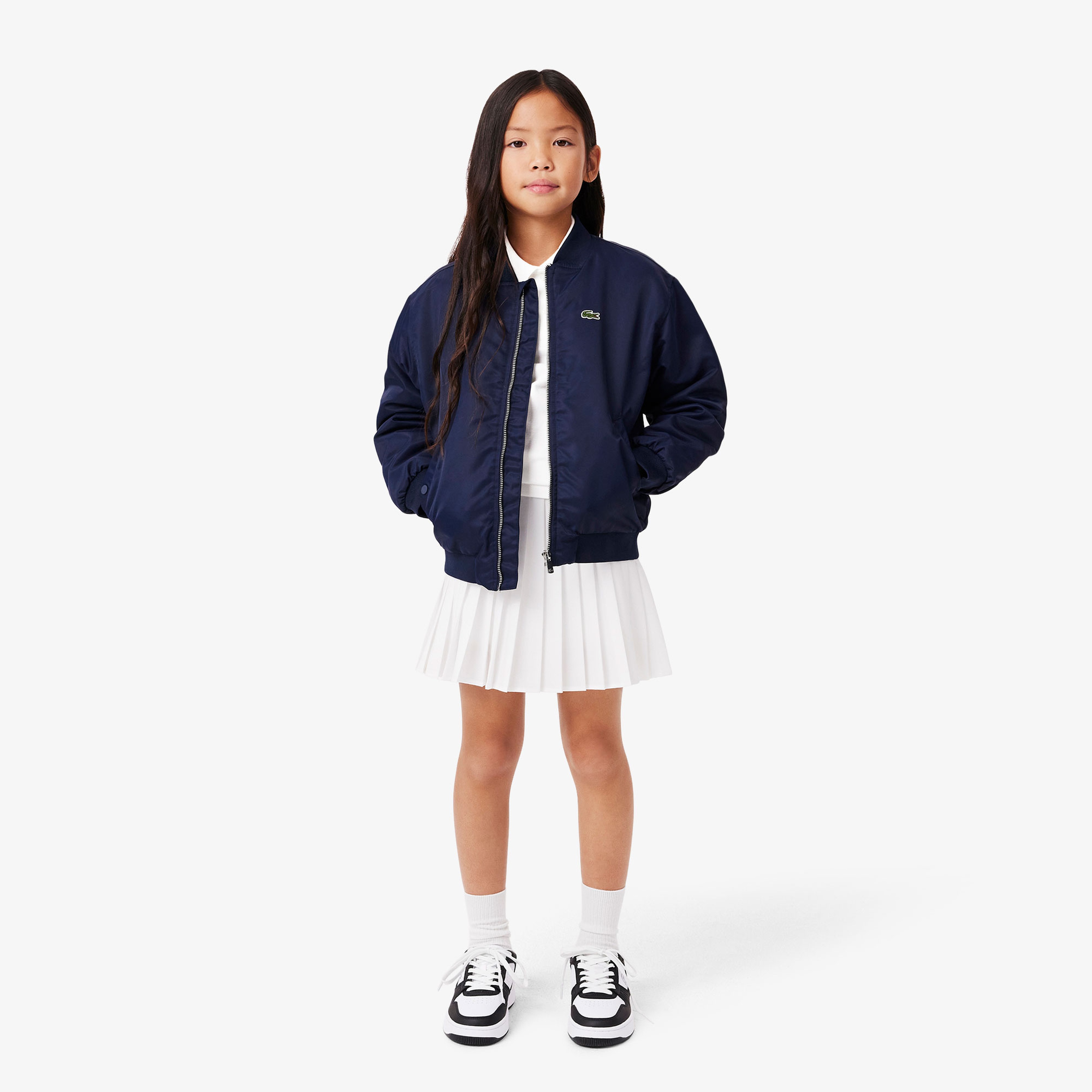 Kız Çocuk Beyaz Polo