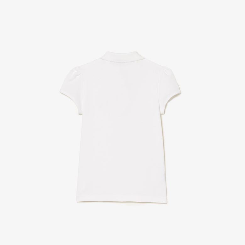 Kız Çocuk Beyaz Polo