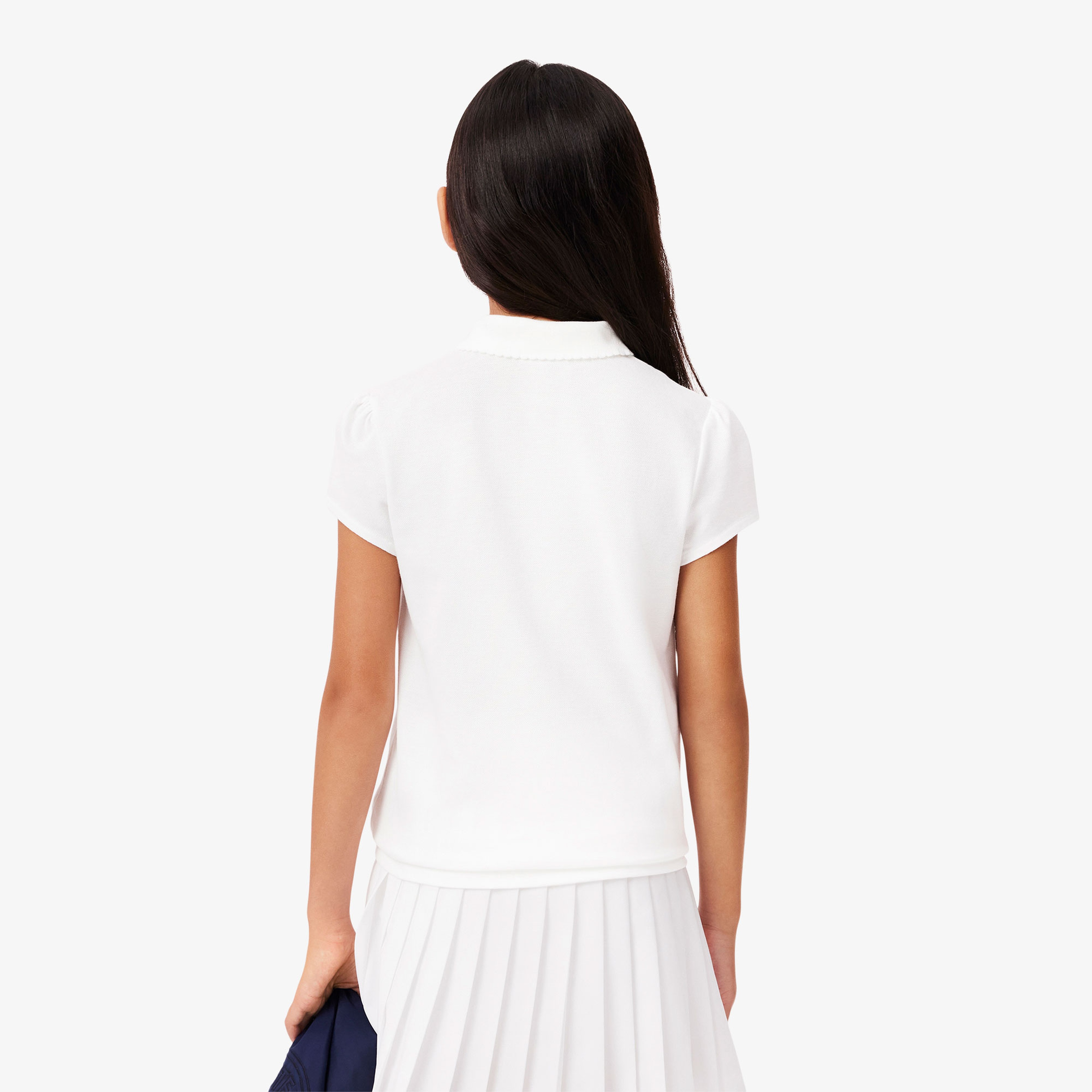 Kız Çocuk Beyaz Polo