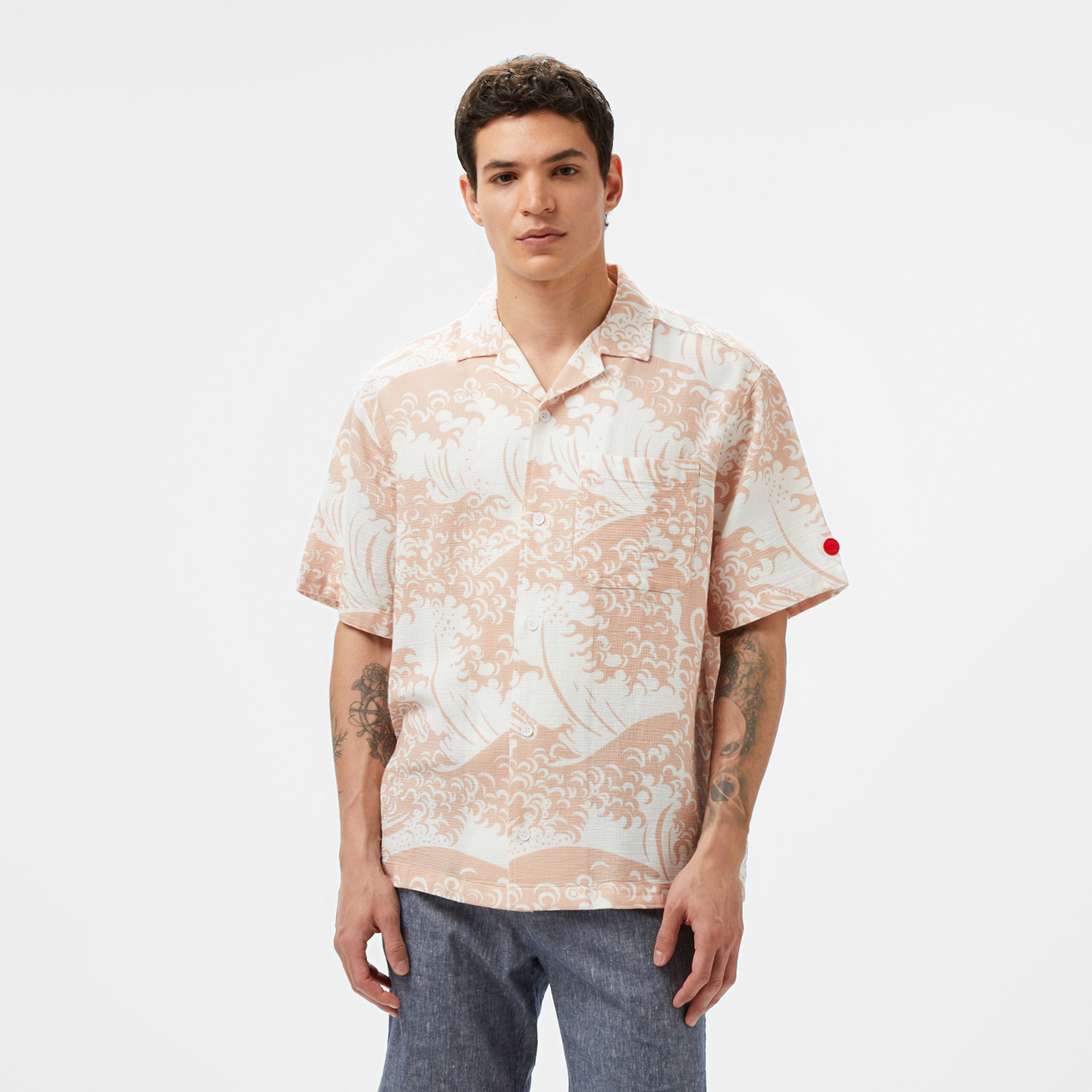 UNITED4 Erkek Pembe Gömlek