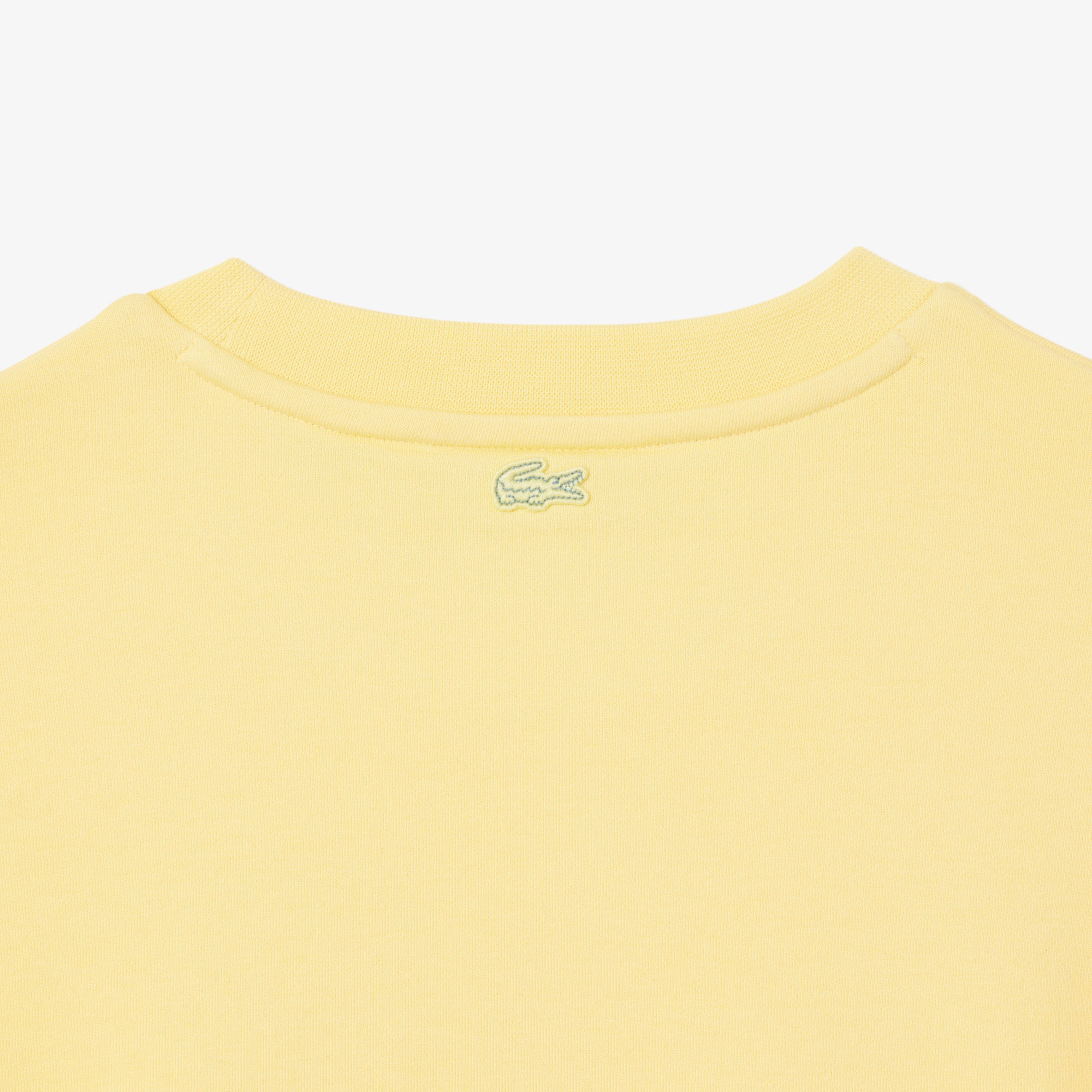 Lacoste Oversized Fit Pleated Kadın Sarı Eşofman Üstü