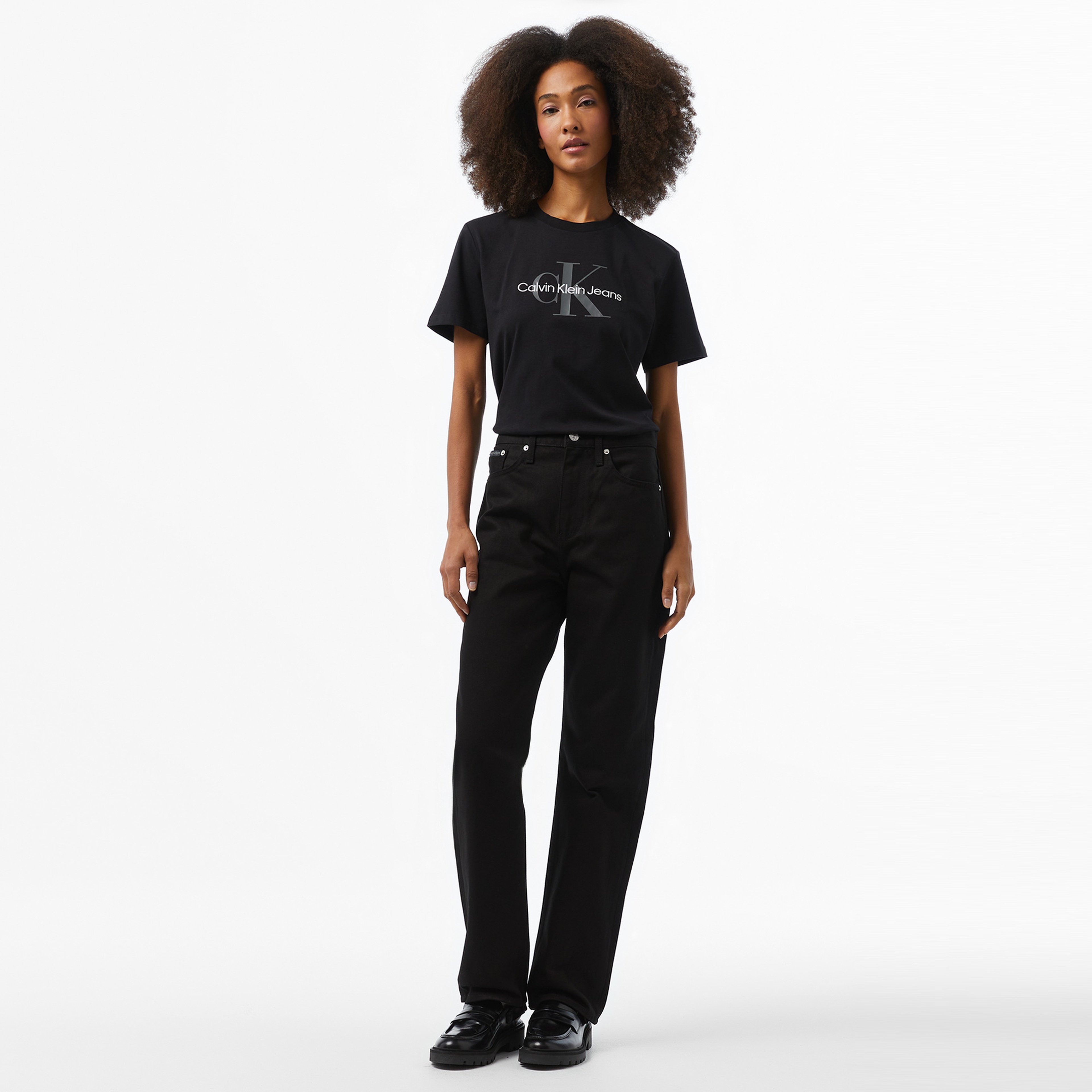 Calvin Klein Kadın Siyah T-Shirt