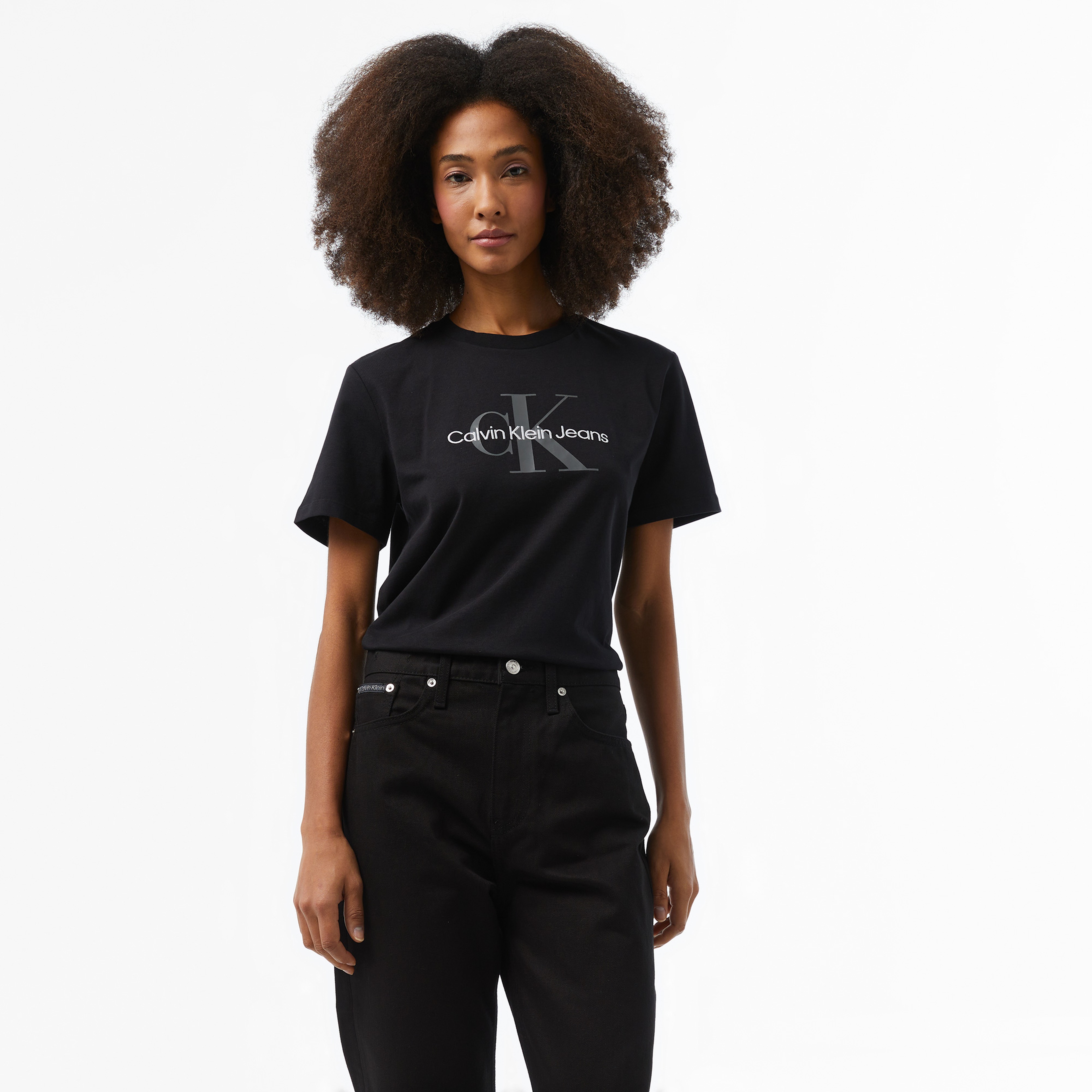Calvin Klein Kadın Siyah T-Shirt