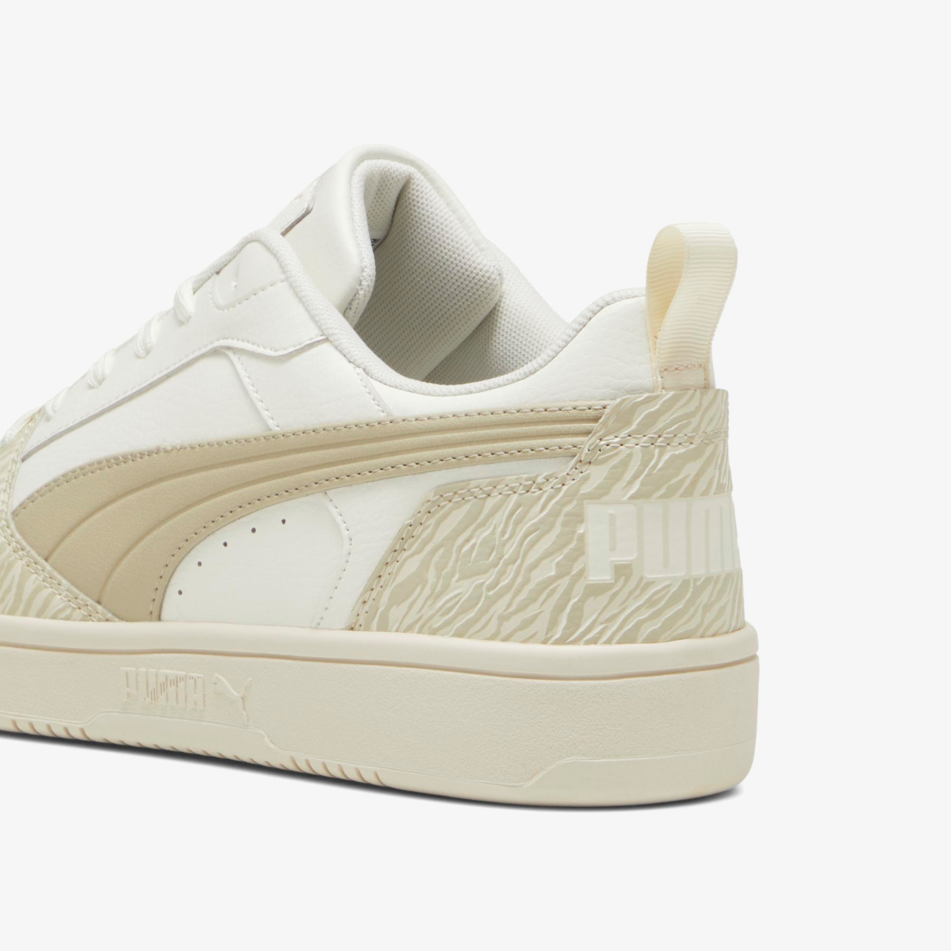 Puma Rebound V6 Low Animal Fever Kadın Bej Günlük Sneaker