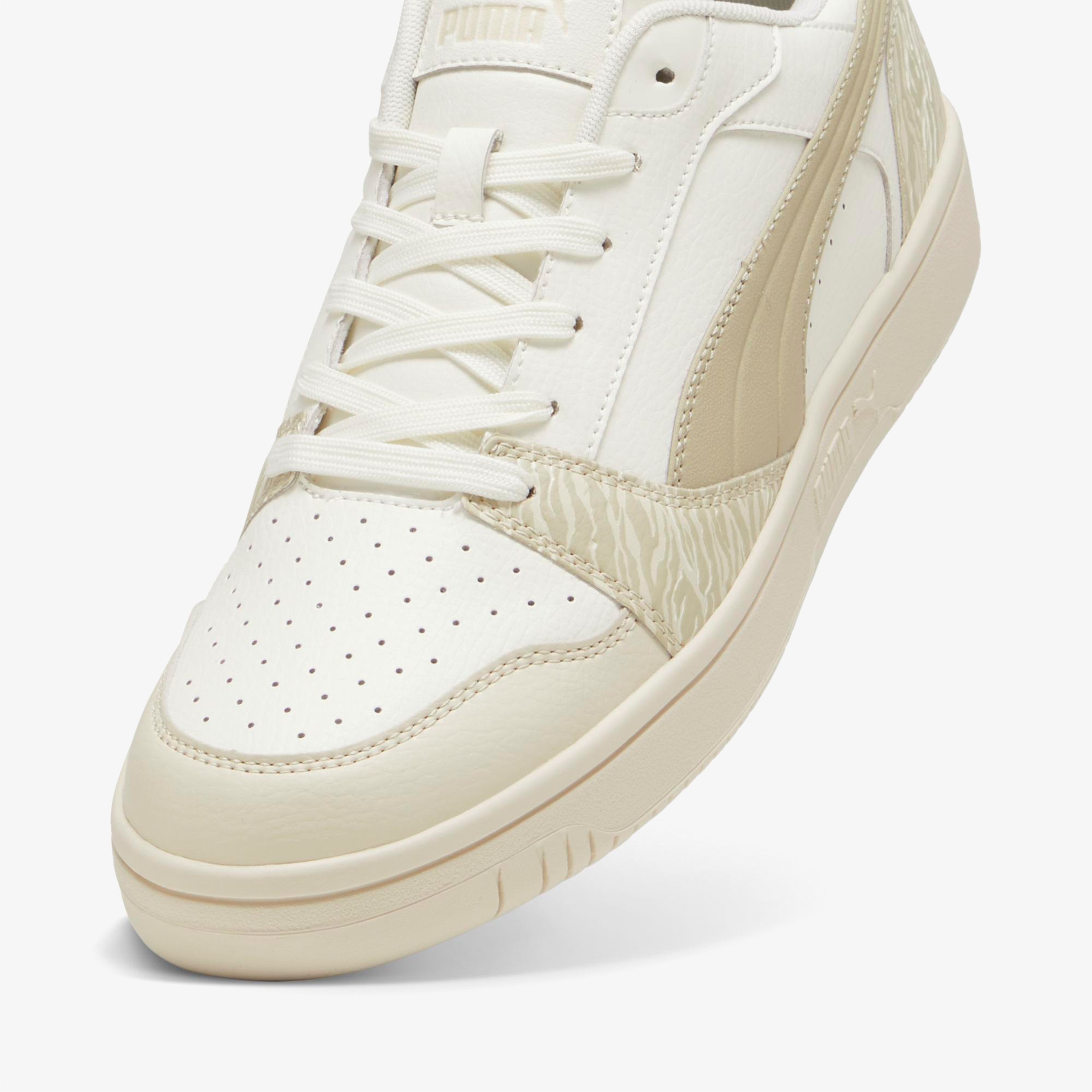 Puma Rebound V6 Low Animal Fever Kadın Bej Günlük Sneaker