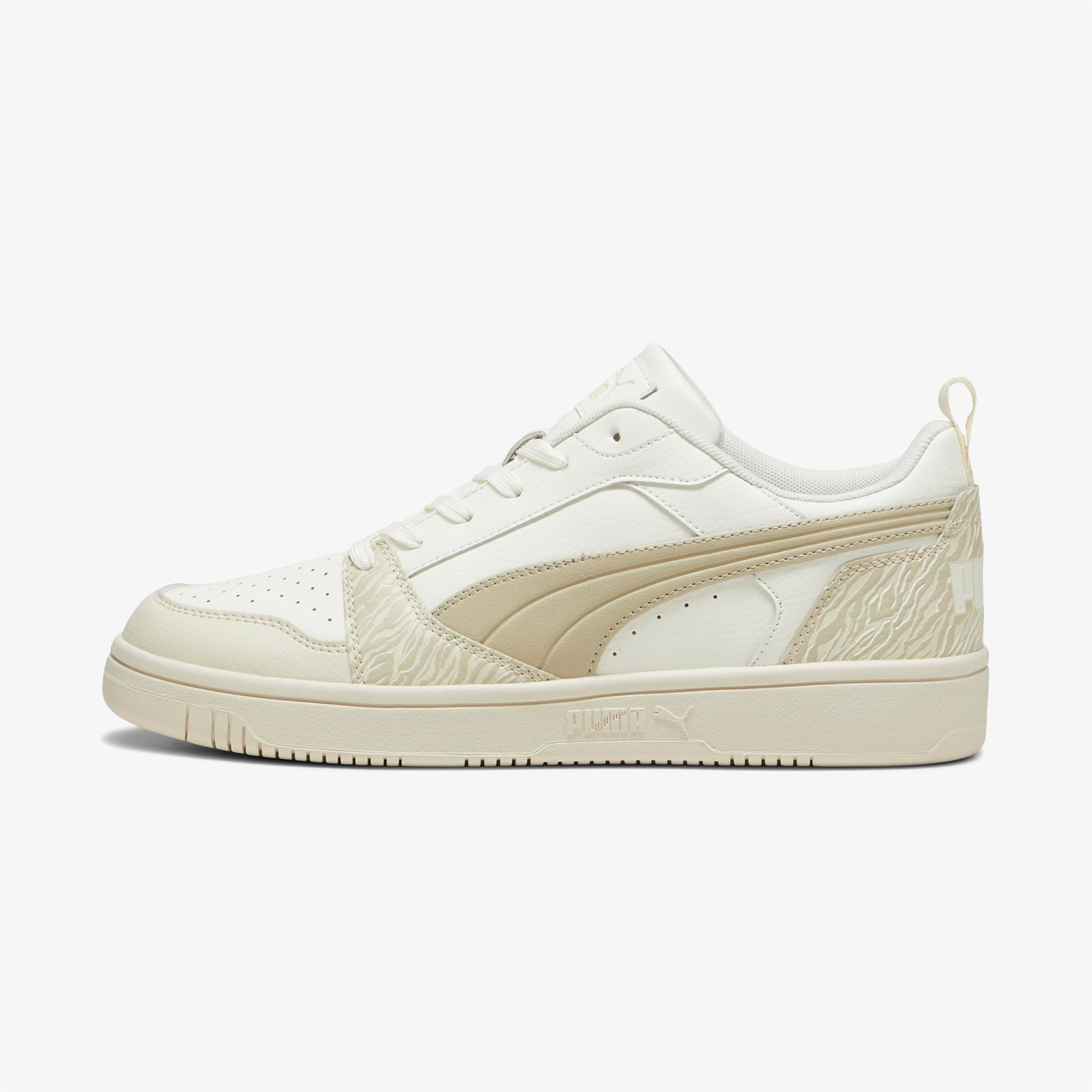 Puma Rebound V6 Low Animal Fever Kadın Bej Günlük Sneaker