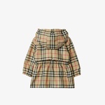 Burberry Check Kapüşonlu Çocuk Bej Ceket