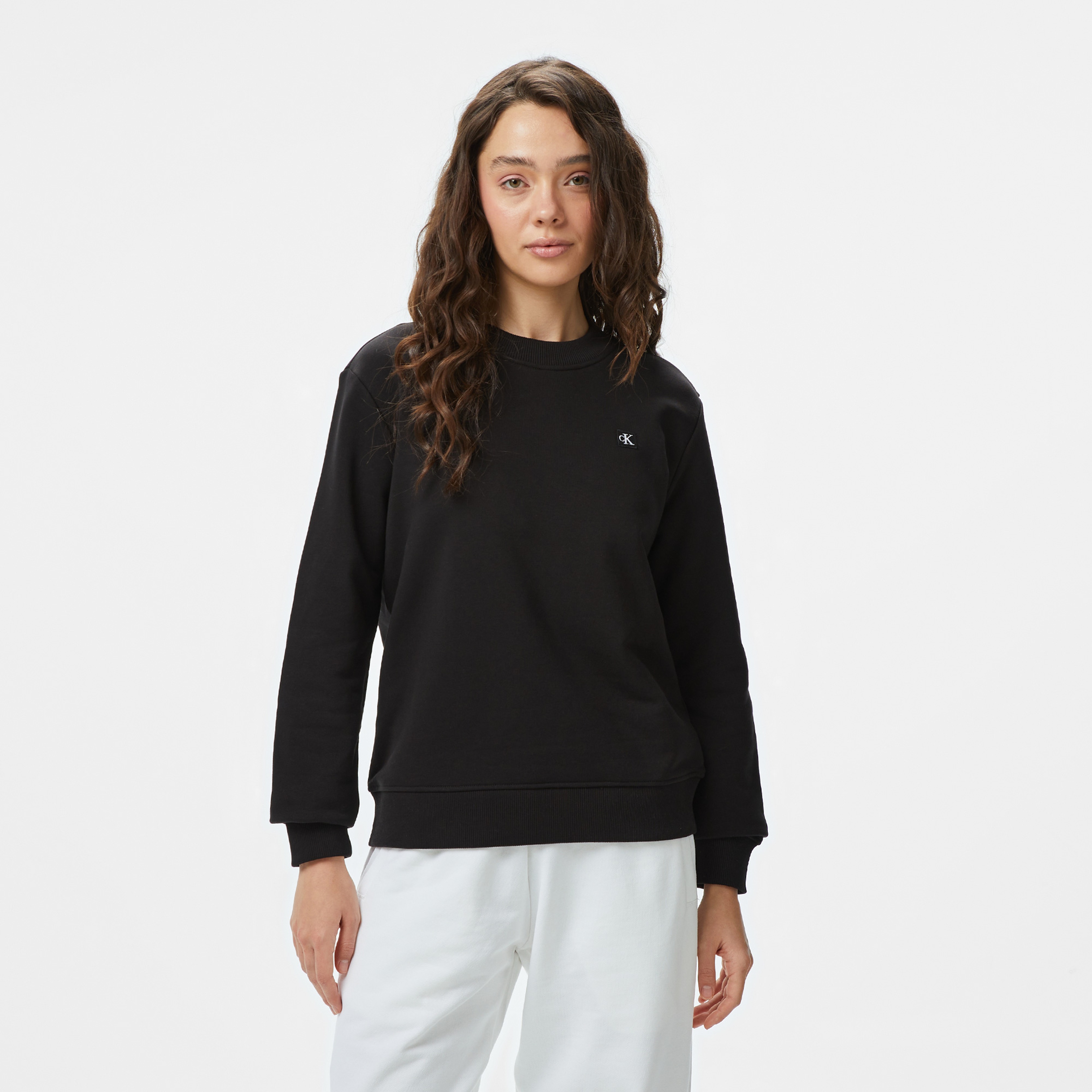 Calvin Klein Jeans Kadın Siyah Sweatshirt