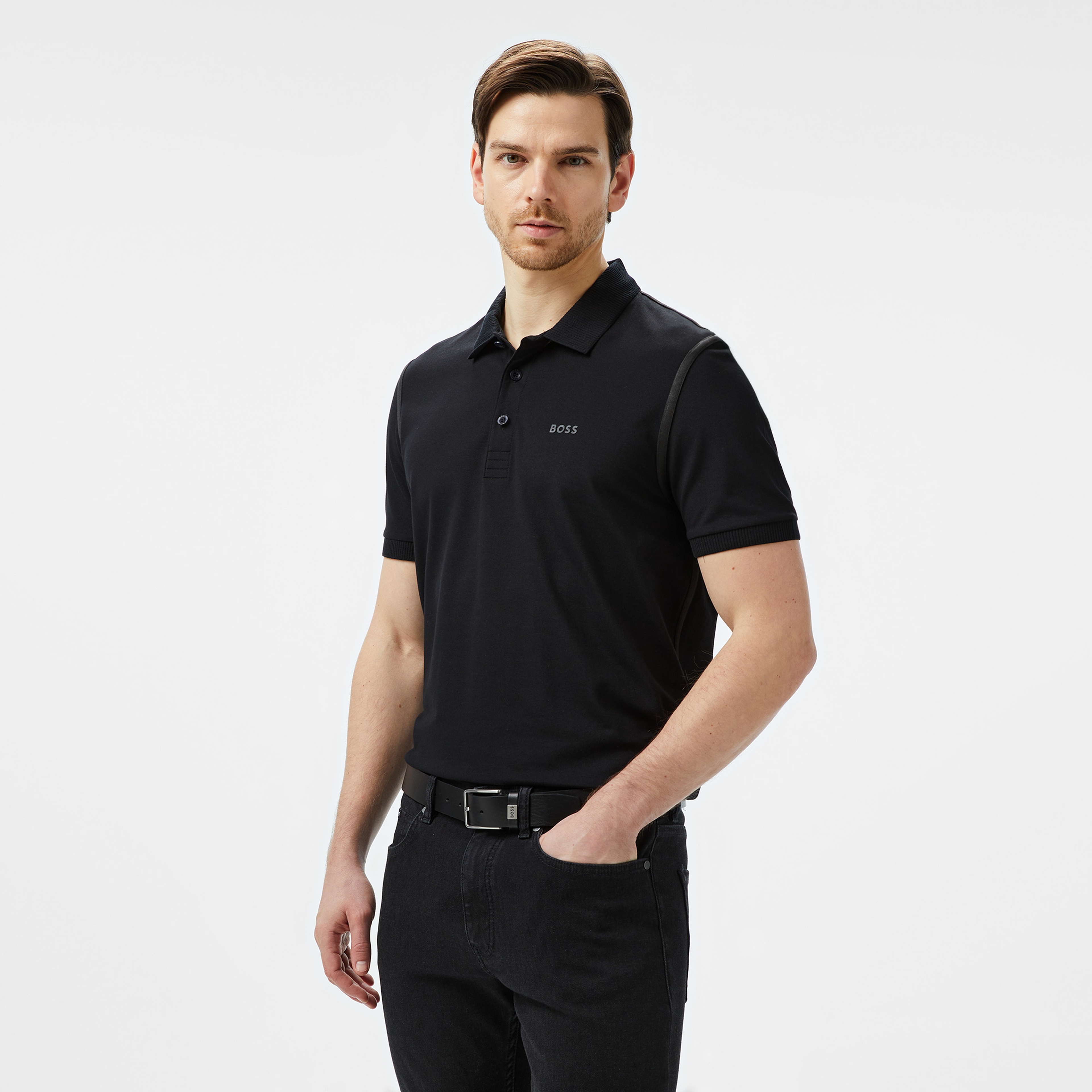 Boss Erkek Siyah Polo