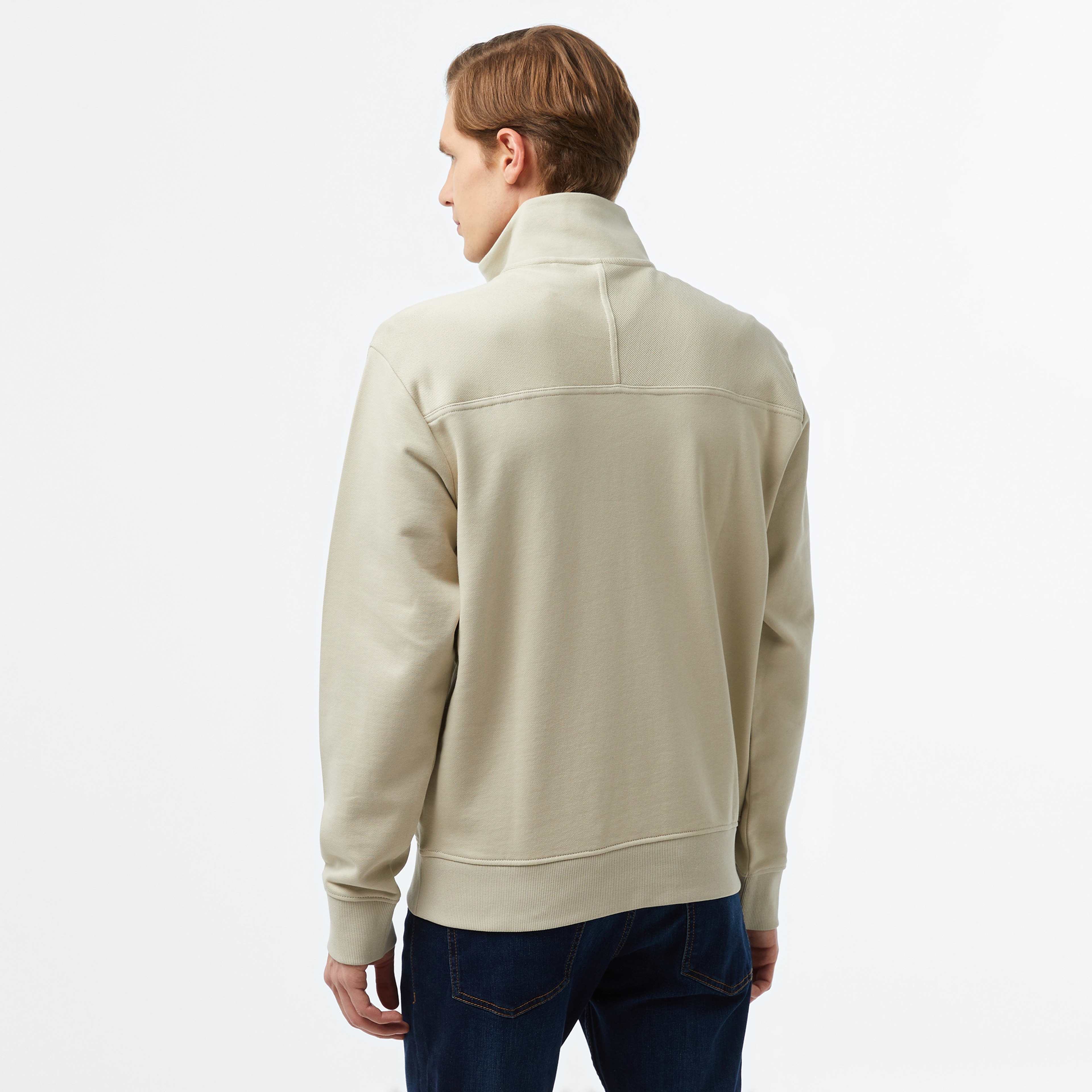 Boss Erkek Bej Sweatshirt