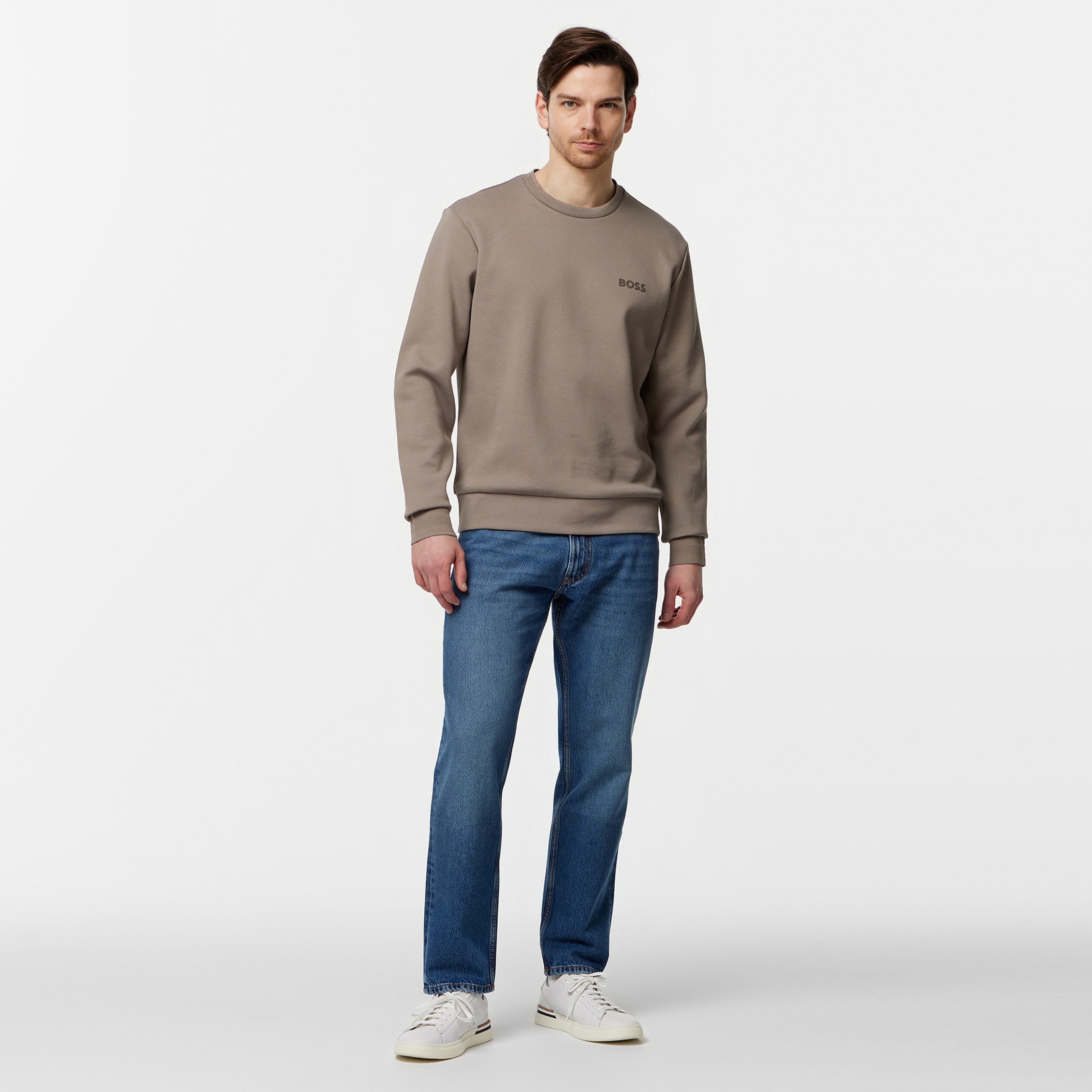 Boss Erkek Yeşil Sweatshirt