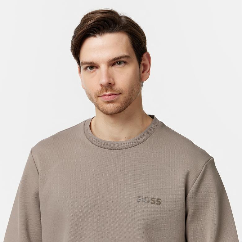 Boss Erkek Yeşil Sweatshirt