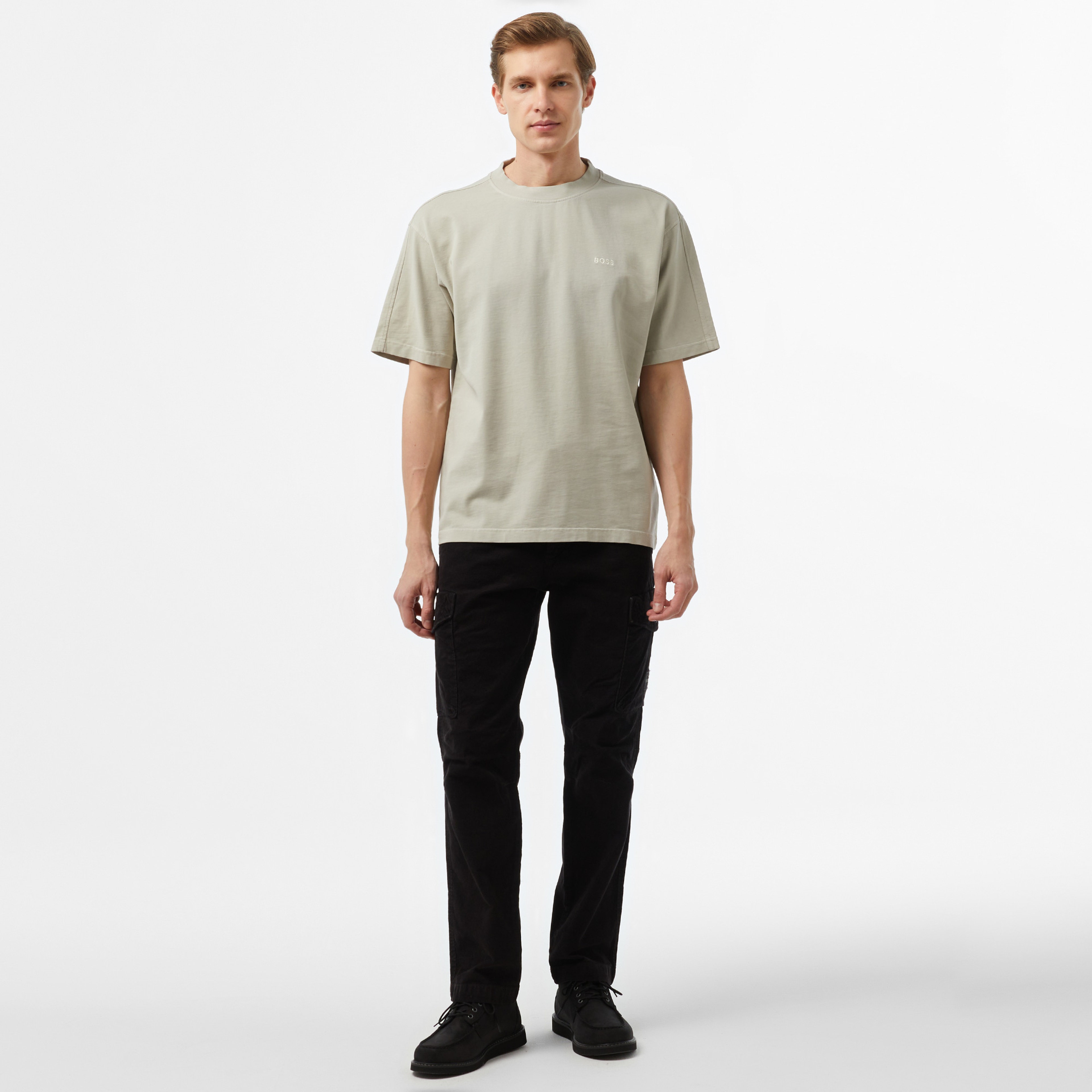 Boss Erkek Bej T-Shirt