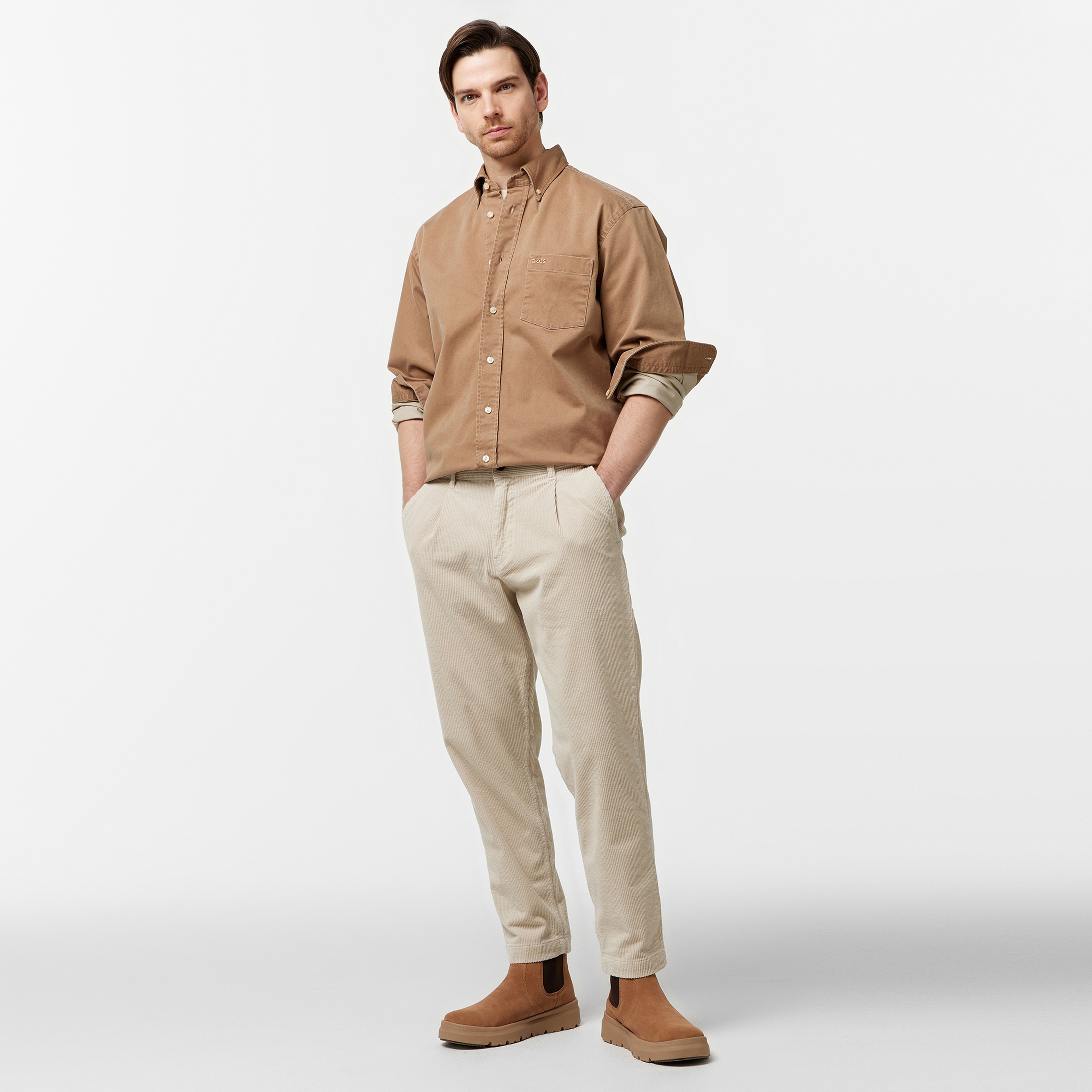 Boss Erkek Bej Pantolon