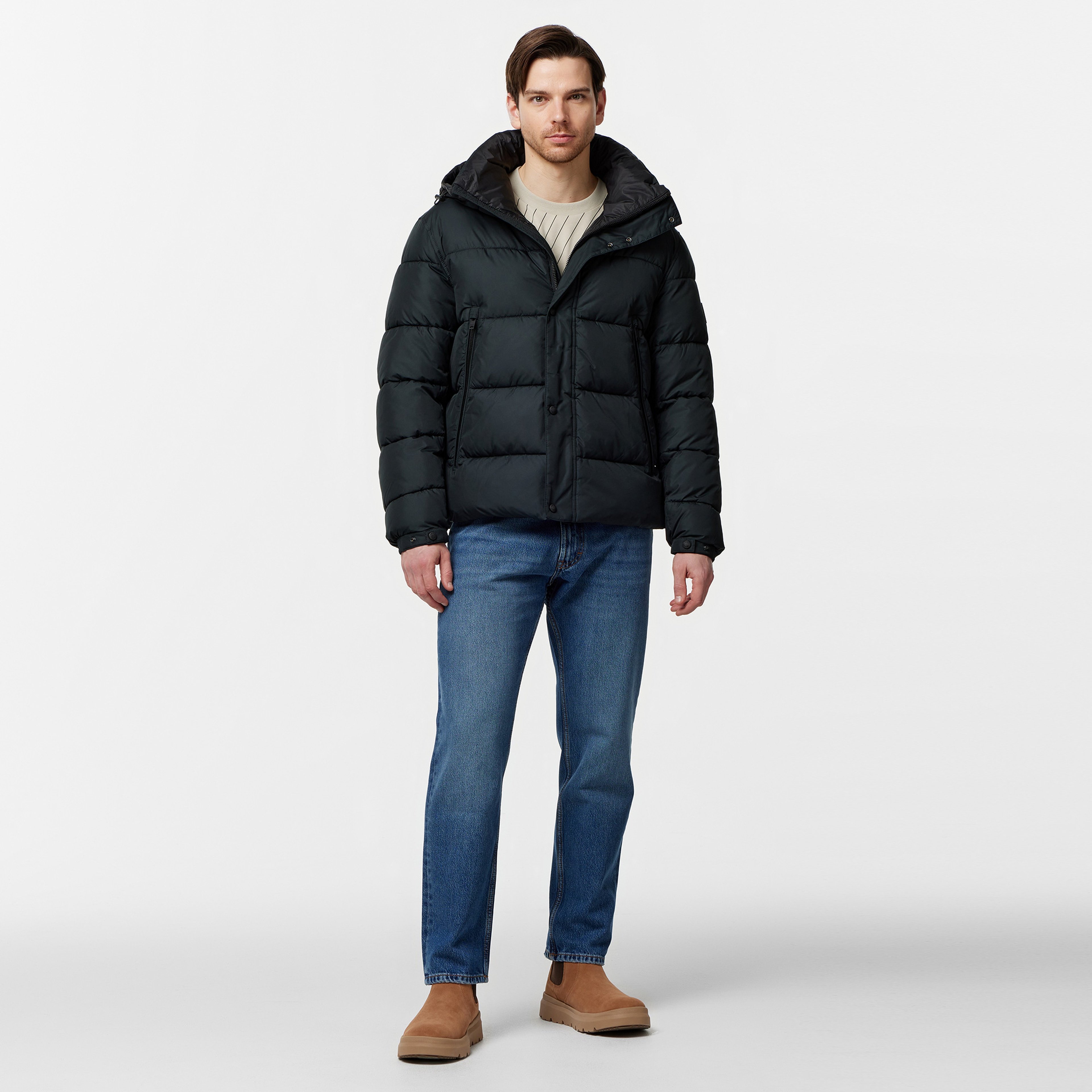 Boss Erkek Siyah Mont