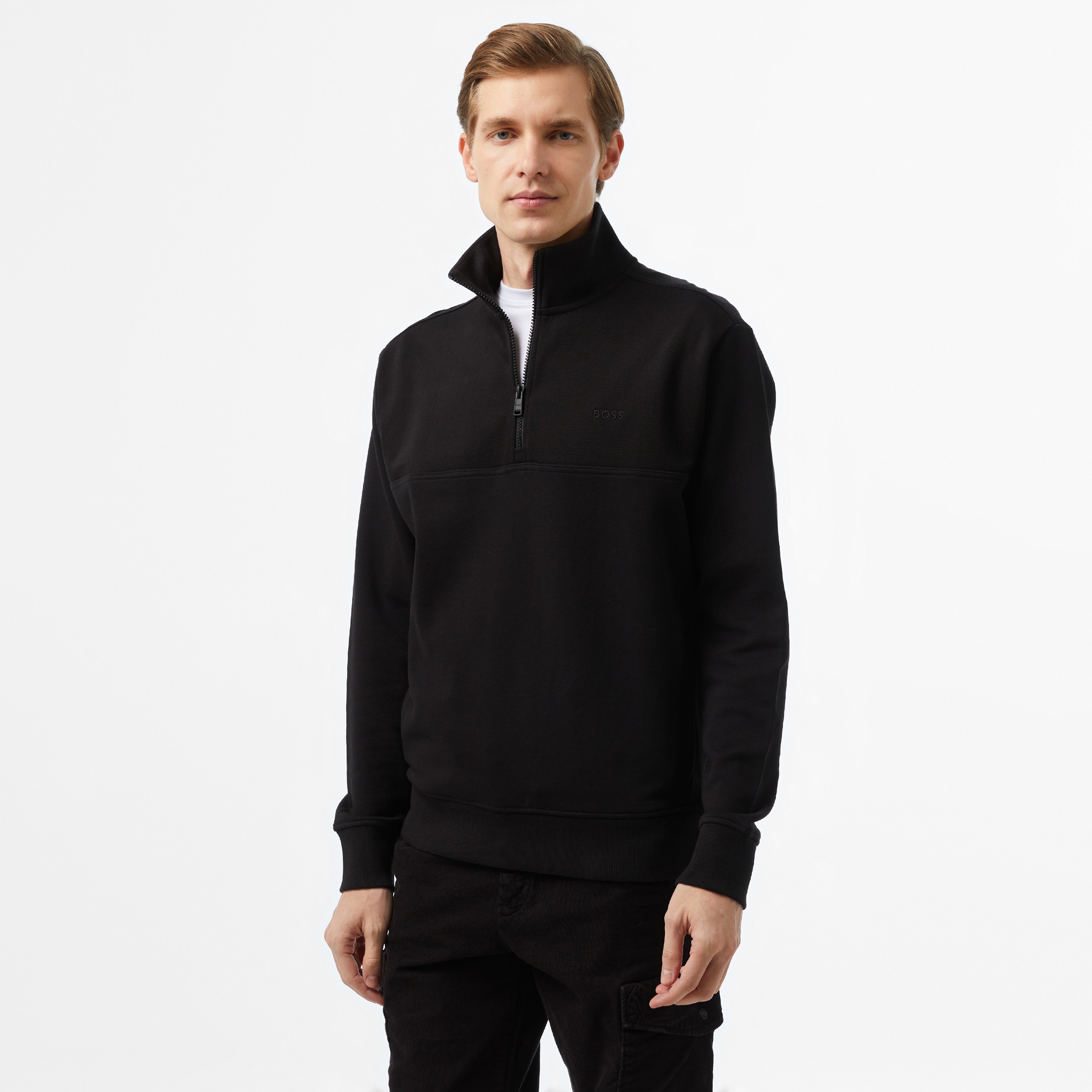 Boss Erkek Siyah Sweatshirt