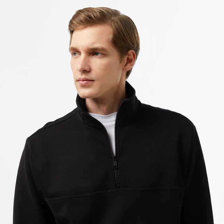 Boss Erkek Siyah Sweatshirt