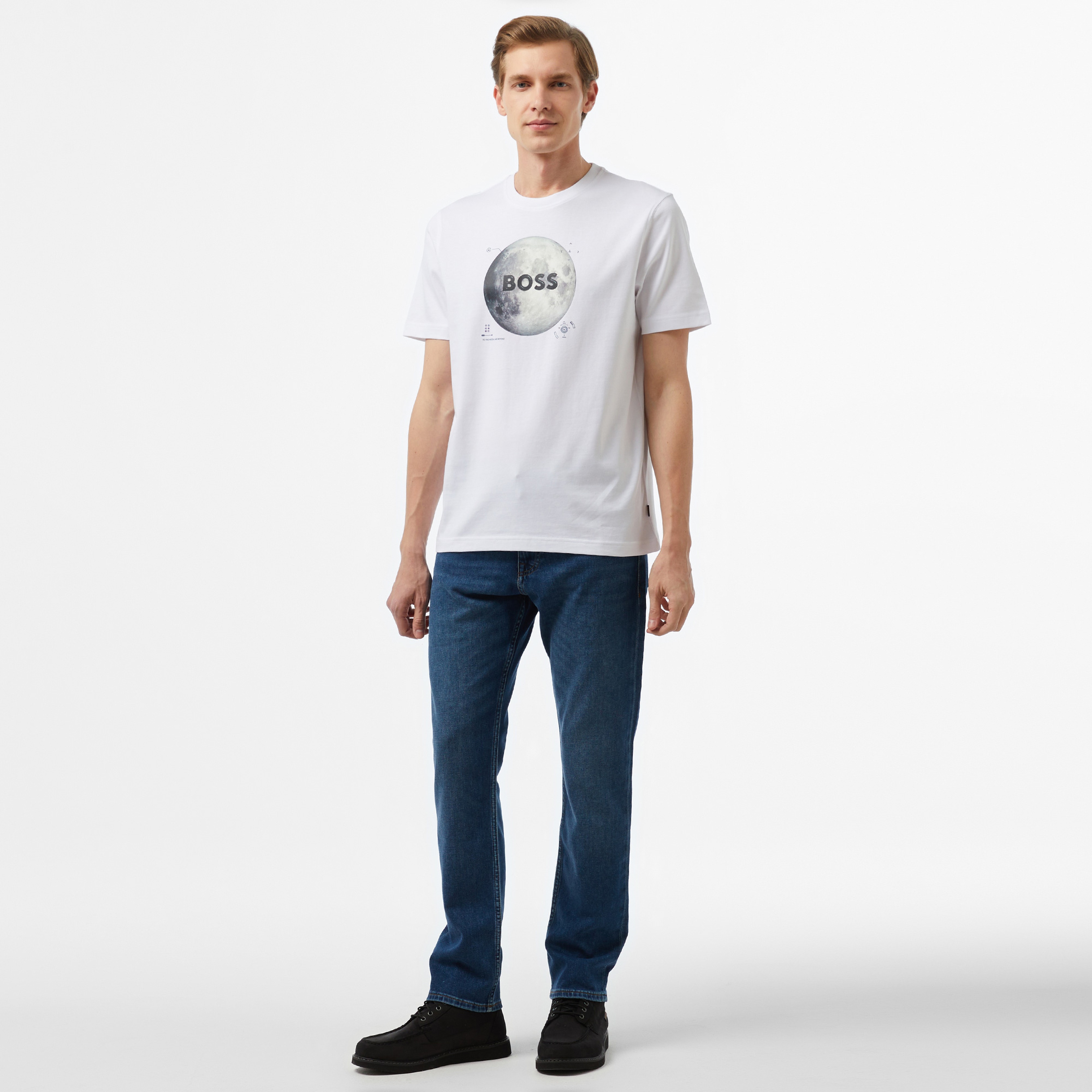 Boss Erkek Beyaz T-Shirt