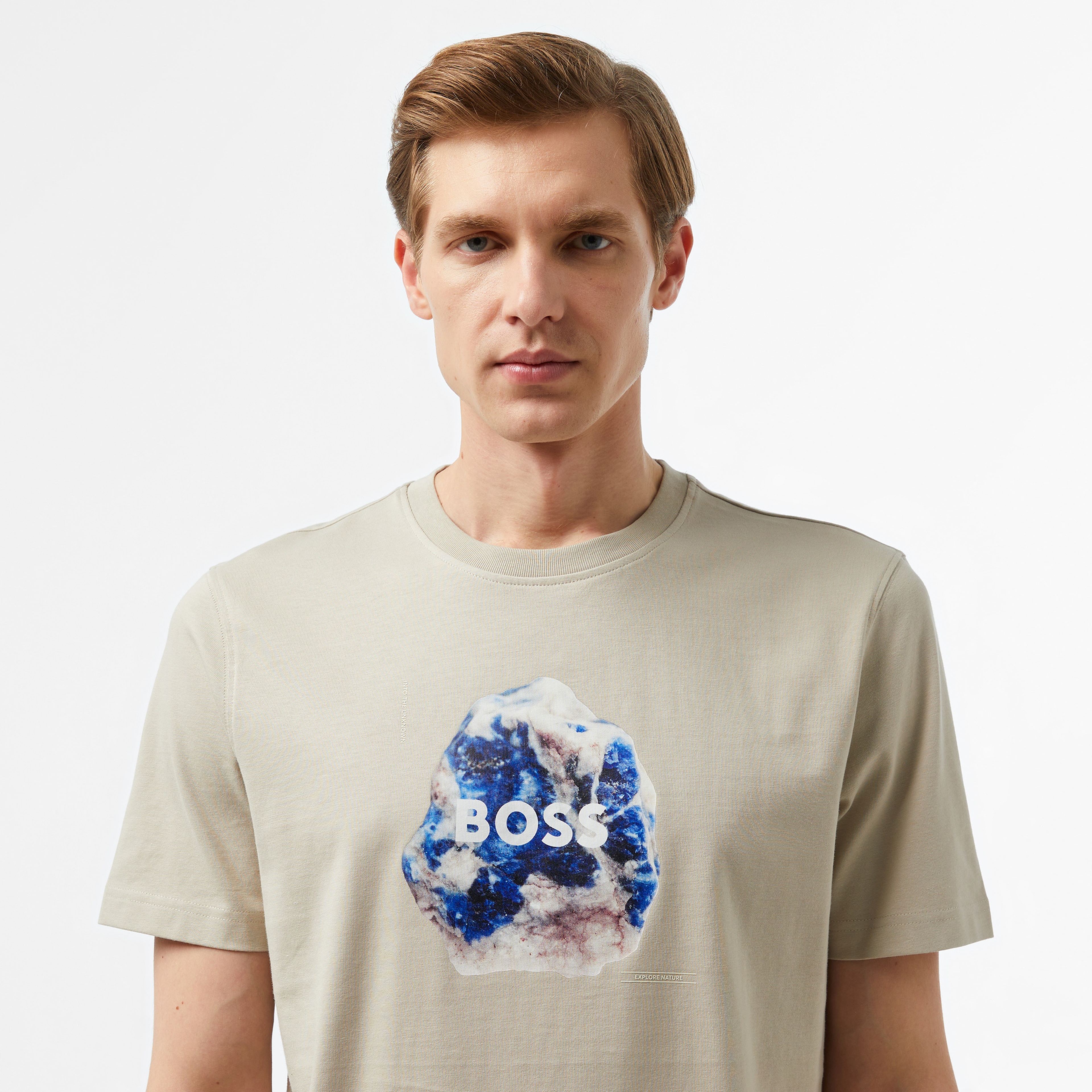 Boss Erkek Bej T-Shirt
