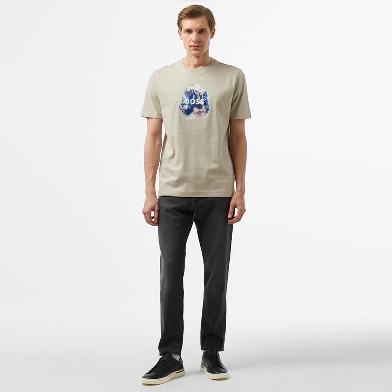 Boss Erkek Bej T-Shirt