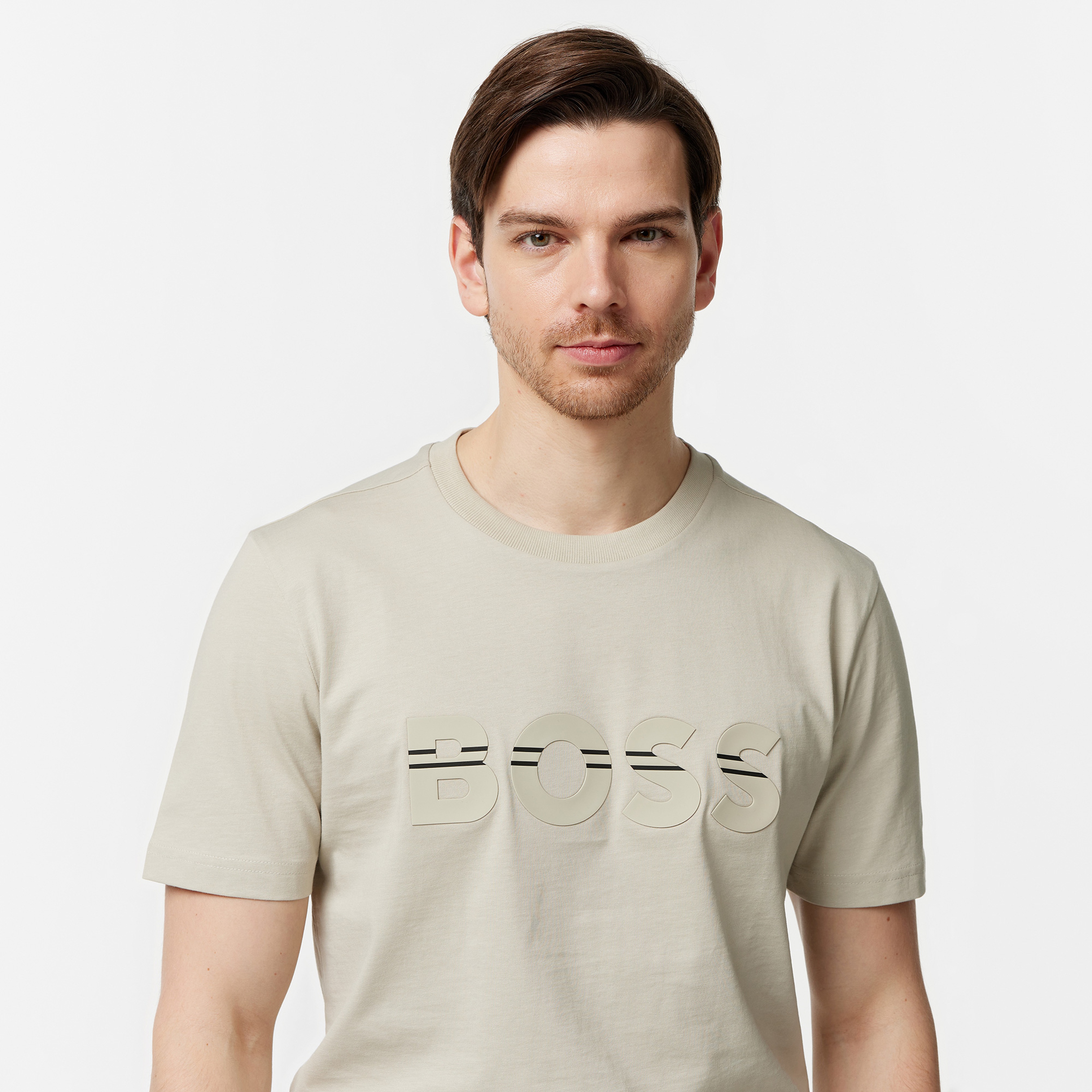 Boss Erkek Bej T-Shirt