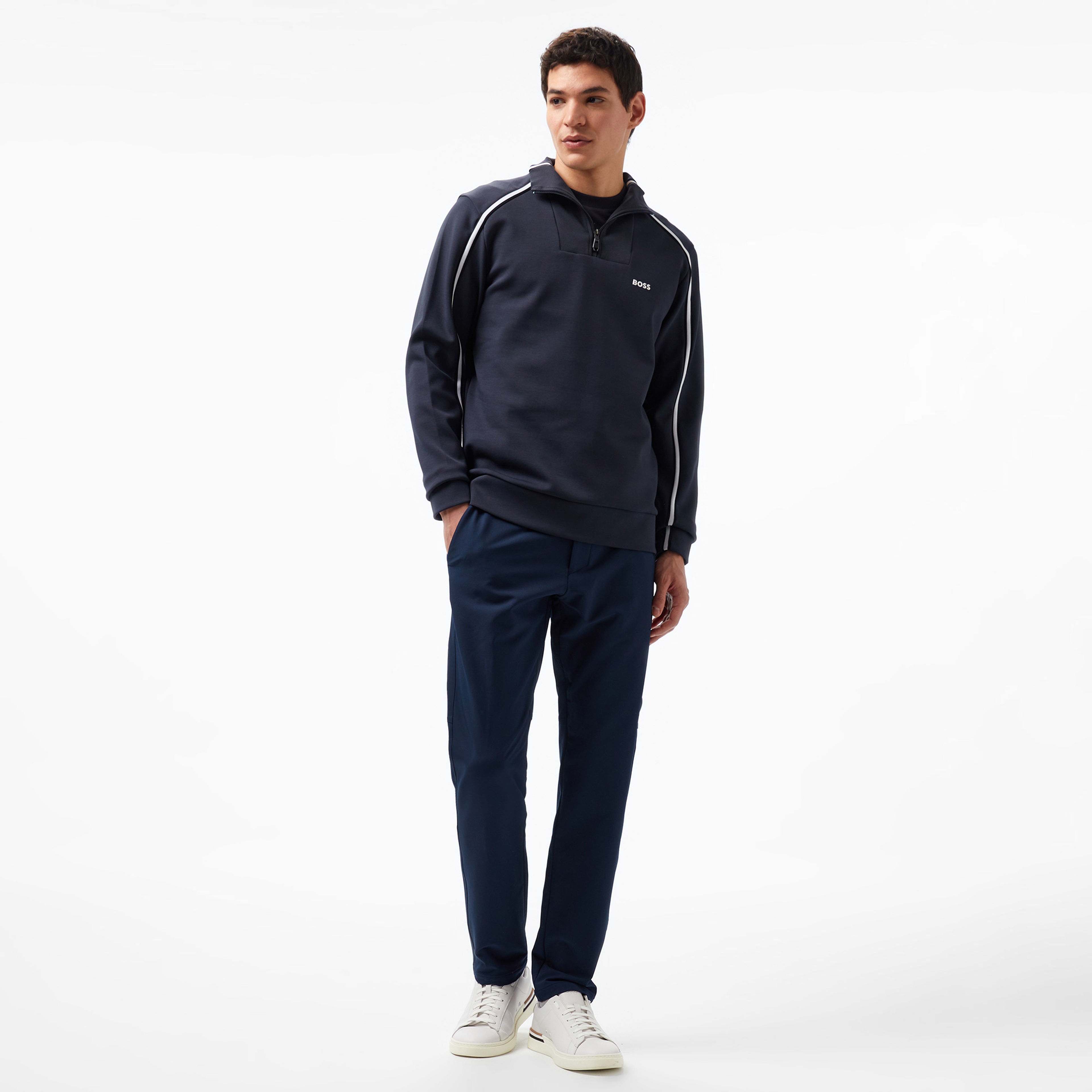 Boss Erkek Mavi Sweatshirt