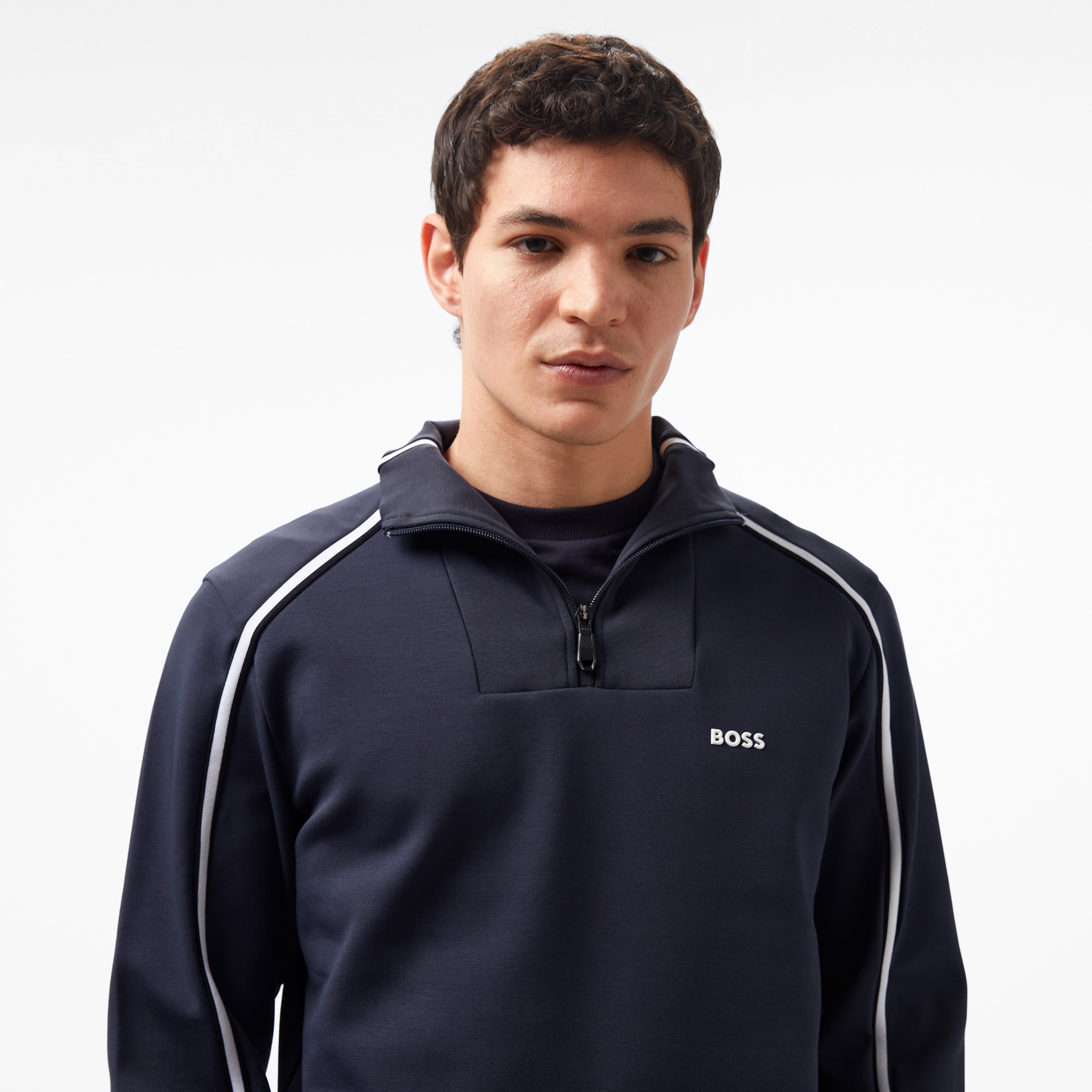 Boss Erkek Mavi Sweatshirt