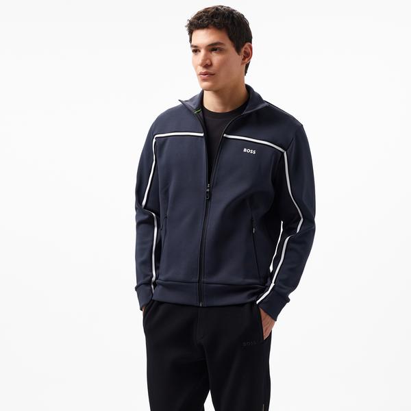 Boss Erkek Mavi Sweatshirt