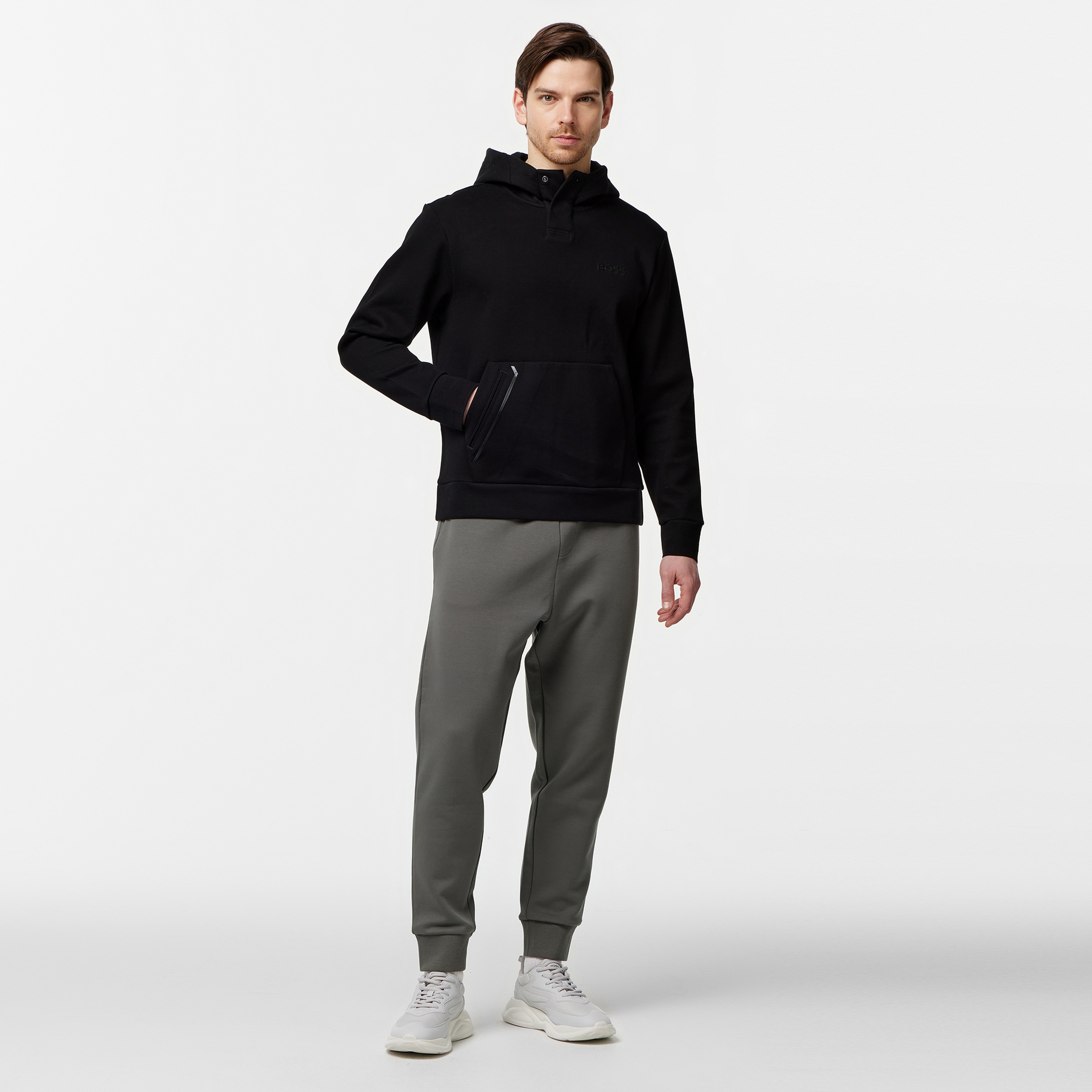 Boss Erkek Siyah Sweatshirt