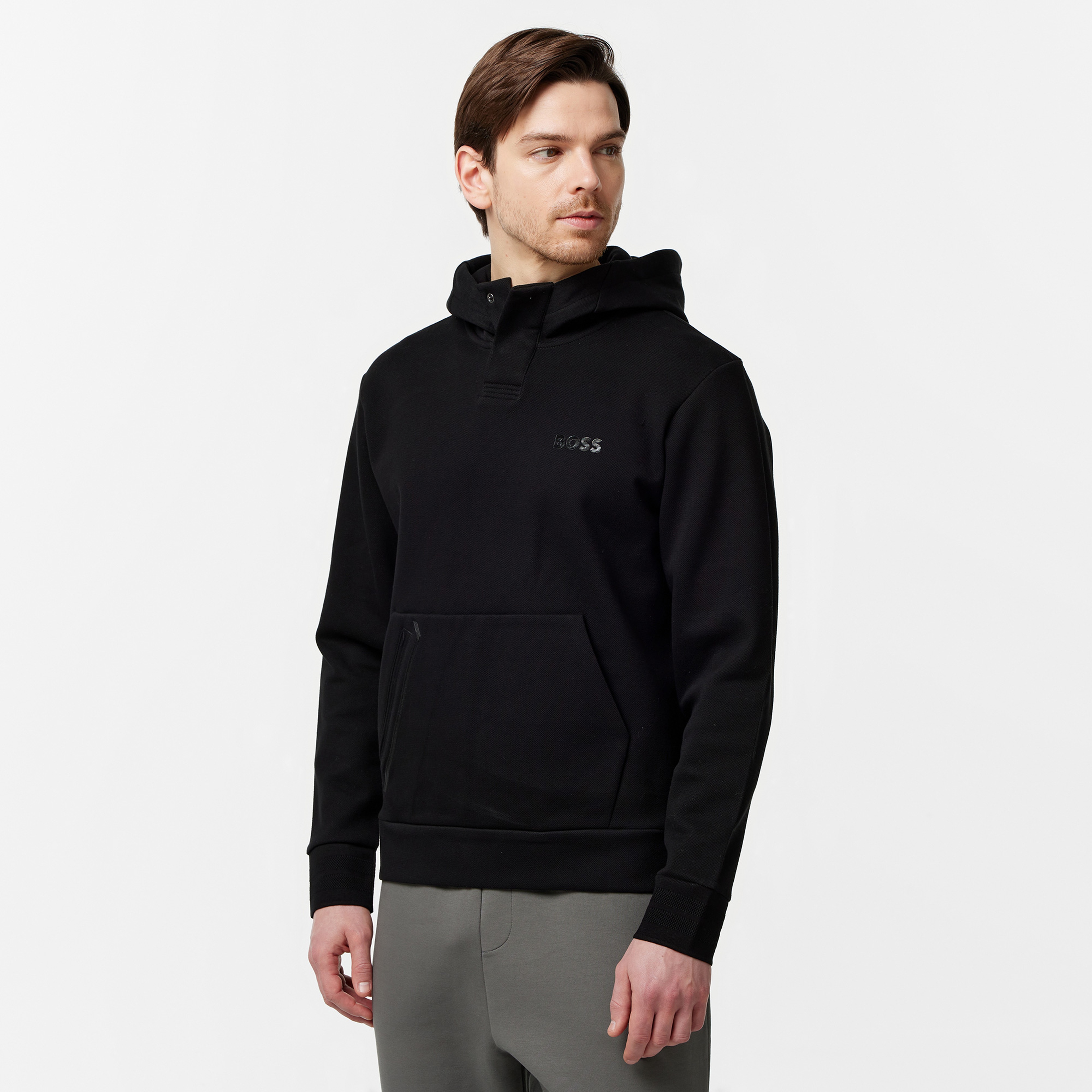 Boss Erkek Siyah Sweatshirt