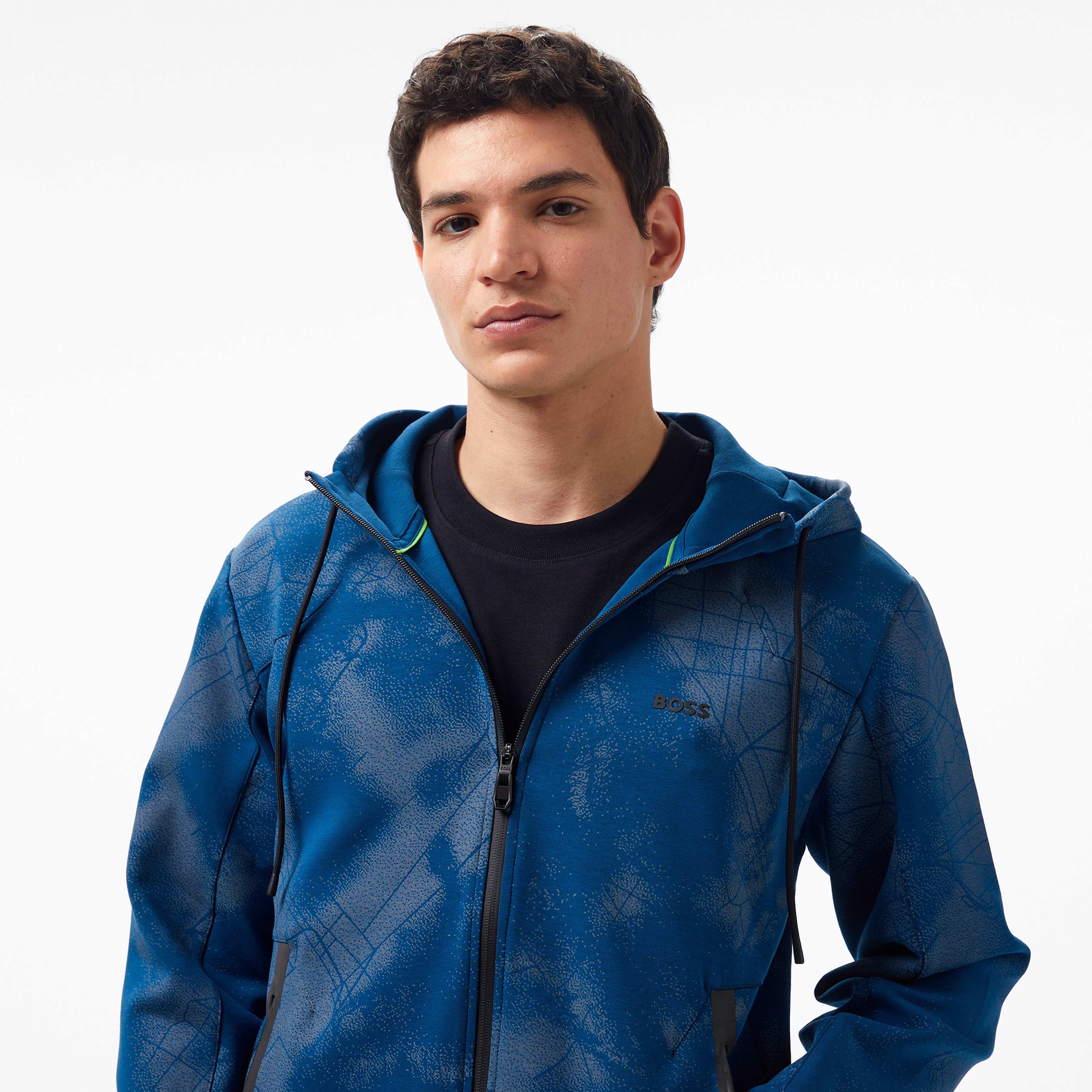 Boss Erkek Mavi Sweatshirt